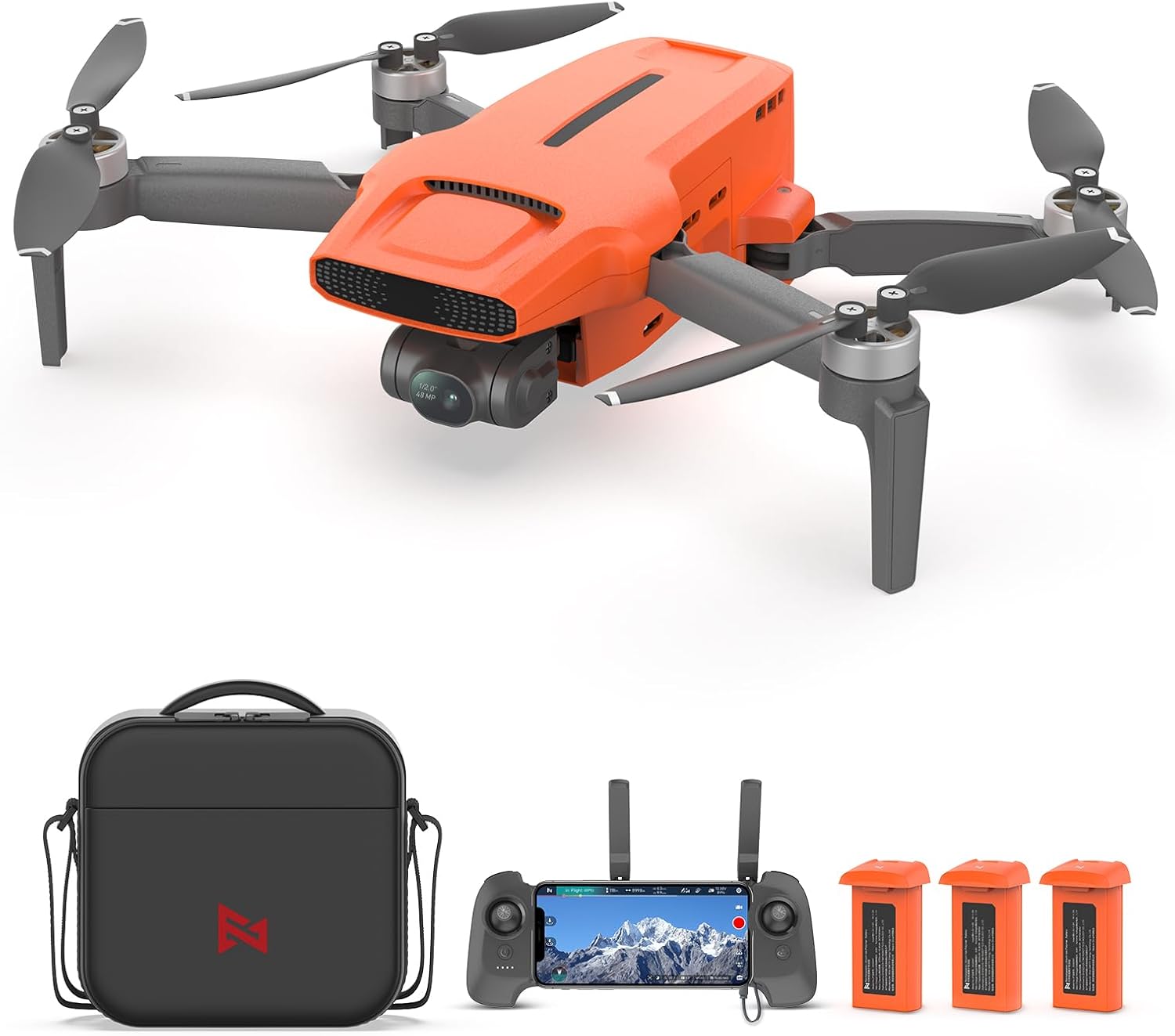FIMI Mini 3 Drone with Camera for Adults 4K, Upgraded Imaging Module, 3-Axis Gimbal, 9KM HD Transmission, 4K/60fps 48MP Camera, AI Night Vision, Auto Return, Visual Tracking, 96min Flight