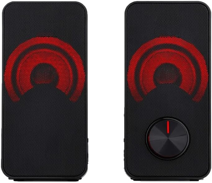 Gaming Speaker 2.0 Channel Stereo Desktop Computer for PC Home Notebook TV Loudspeakers