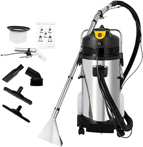 3-in-1 Portable Carpet Cleaner, Heavy Duty Upholstery Cleaning Machine with Dual Water Tanks, Powerful Commercial 30L Carpet Extractor for Deep Cleaning