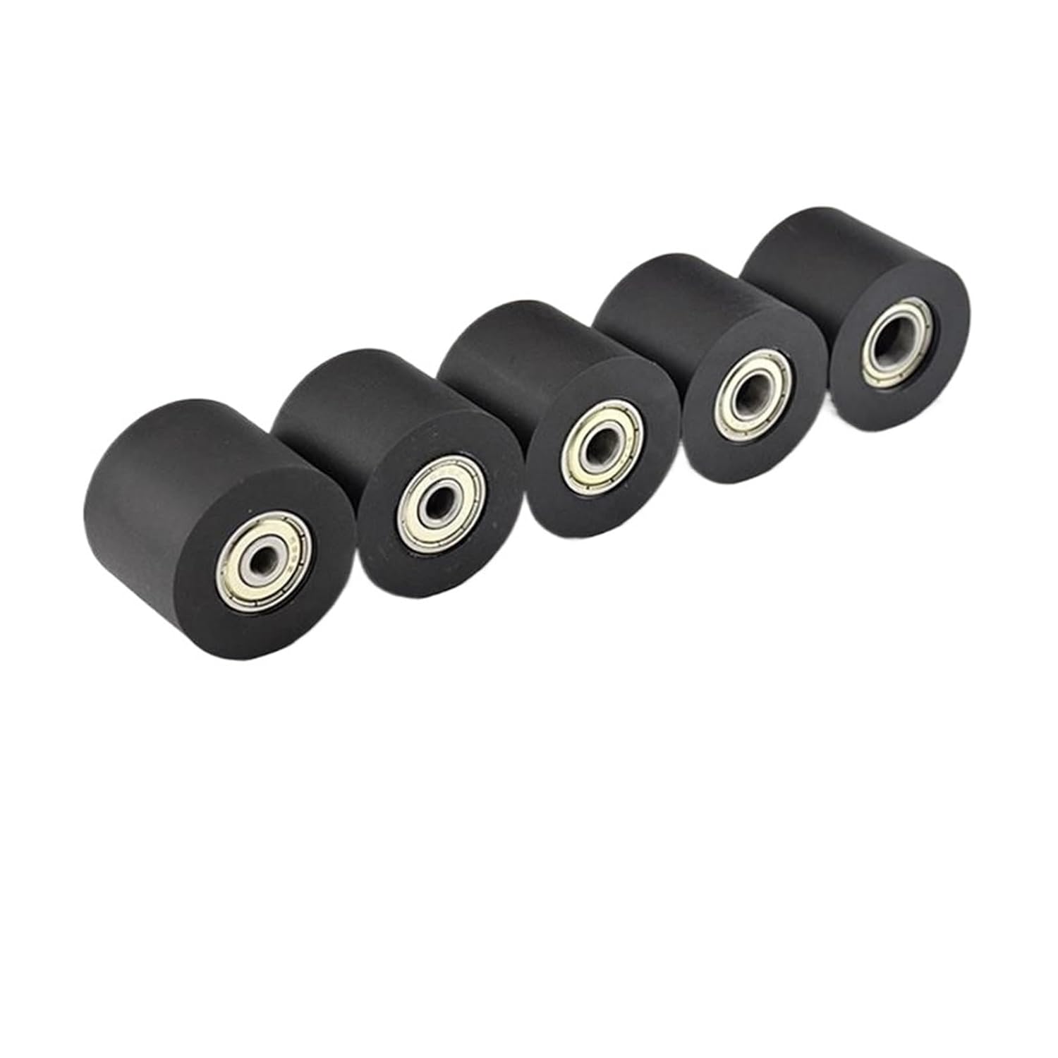 10pcs/40pcs Plastic Coated Bearing 8 * 35 * 30mm 698ZZ PU Soft Rubber Roller Guide Wheel Flat Pulley 8x35x30(40pcs)