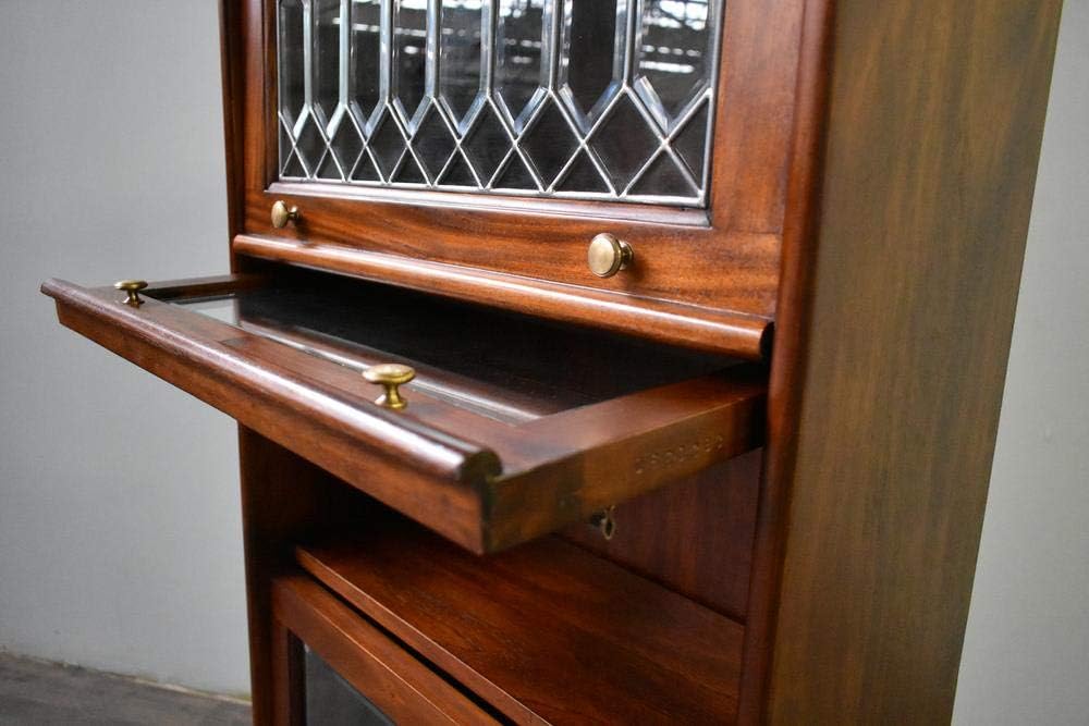 Crafters and Weavers Legacy 4 Stack Barrister Bookcase - Brown Walnut