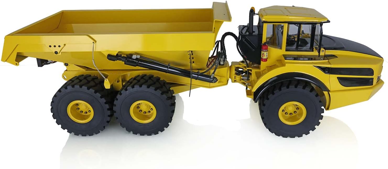 TOUCAN RC HOBBY RC 1/14 6 * 6 Metal Hydraulic Lifting Articulated Truck Dumper Model Motor Servo PNP 14+ for Adult Christmas New Year