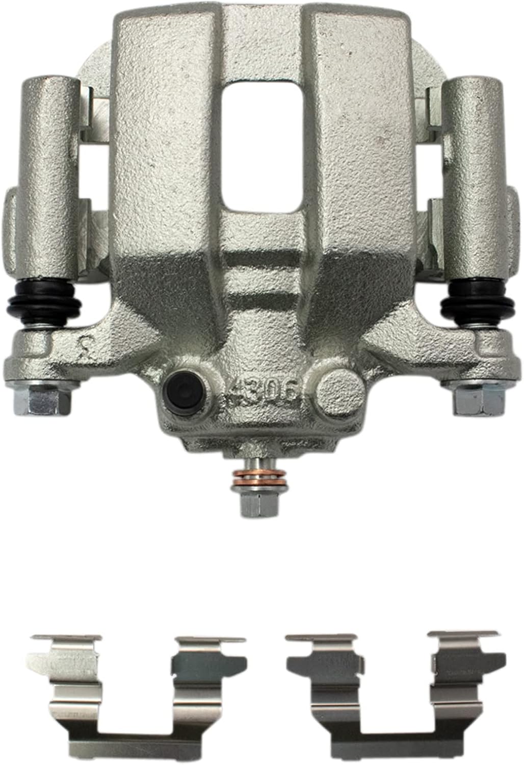 TRQ Rear Performance Brake Pad & Rotor Kit Brake Caliper Brake Chemical Kit Brake Pads Brake Rotors Set Semi-Metallic Premium G-Coated Compatible with 2003-2007 Nissan Murano 2004-2009 Quest