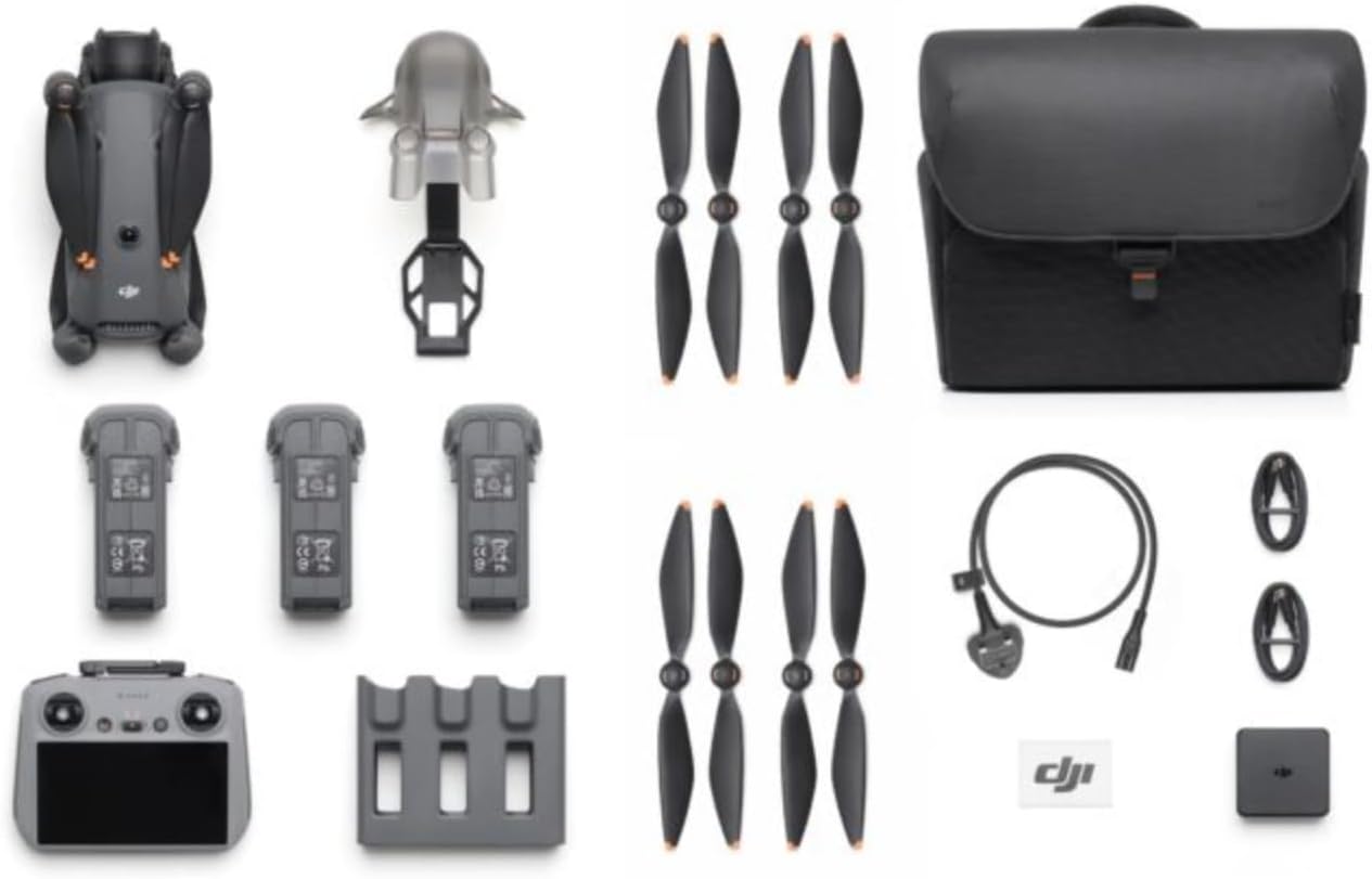 DJI Mavic 4 Pro Drone Fly More Combo (DJI RC 2) with 100MP Hasselblad Camera, Triple-Camera System, 6K/60fps HDR Video, 51-Min Flight Time, O4+ 30km Video Transmission, 0.1-Lux Night Vision