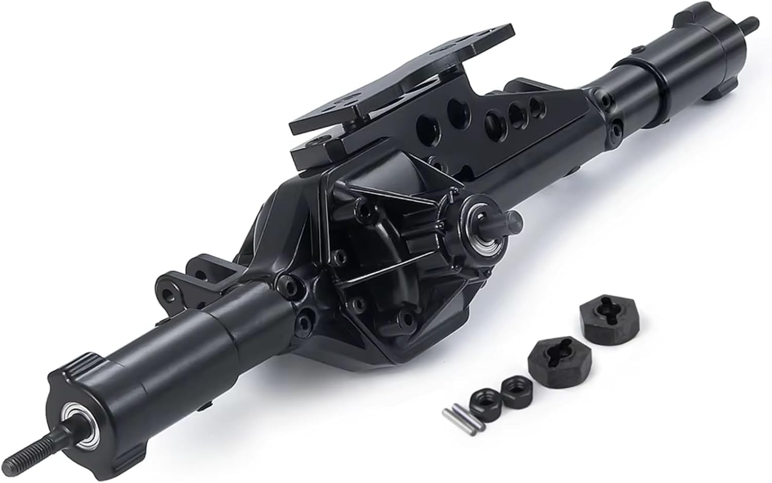 RC Repairs Models For Axial For Wraith 90018 1/10 Aluminum Alloy Straight Axle With Base RC Crawler Car Truck Model Upgrade Parts