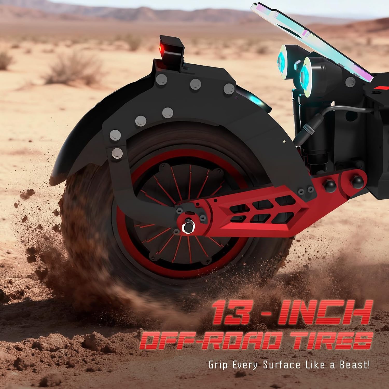 Electric Scooter, 10000W Dual Motor, Max Speed 75-85km/h, 60V 40Ah with 75-120km Range, 13-Inch Anti-Slip Puncture-Proof Vacuum Tires, Front & Rear Hydraulic Suspension, Foldable Design for Adults