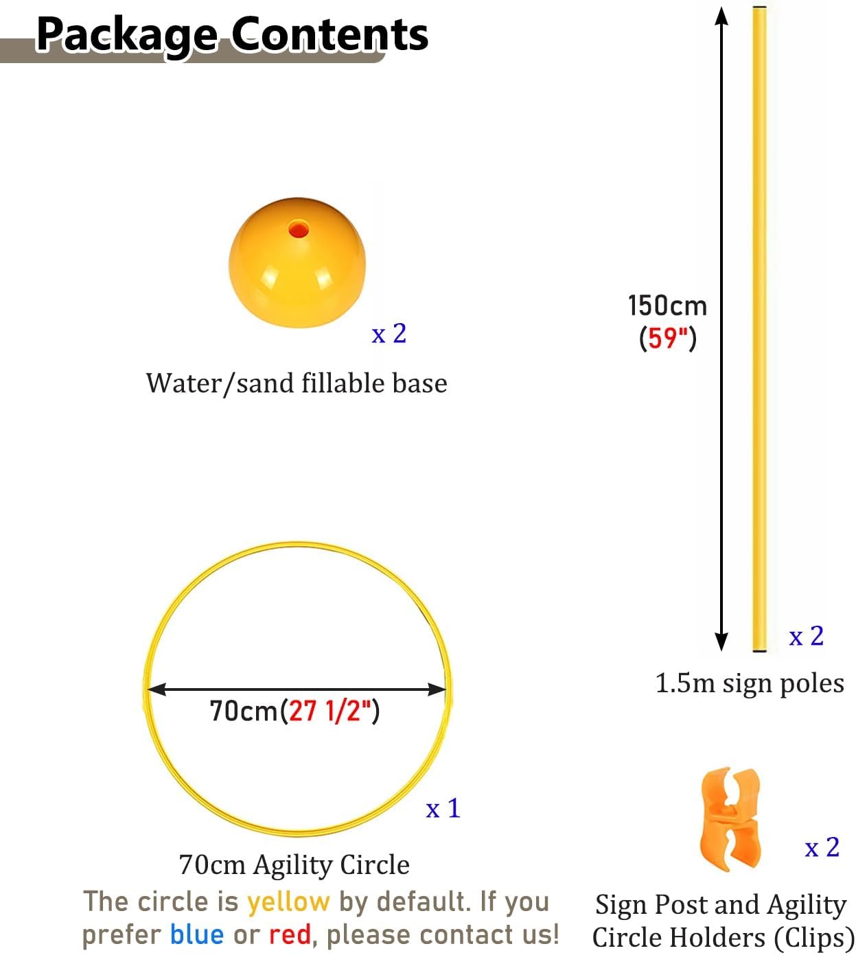 Kid Drone Obstacle Course Gates Kit, FPV Racing Practice Equipment, PVC Support Pole + Obstacle Ring + Base, RC Drone Quadcopter Race Loop Gates(10pcs,27 1/2