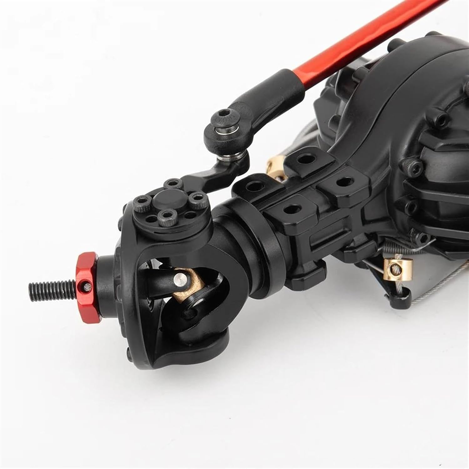 RC Vehicle Axles Compatible with Tamiya 1/14 RC Trailer Tractor Truck Upgrade Parts CNC Metal Alloy Medium Differential Axle Built-in Gear