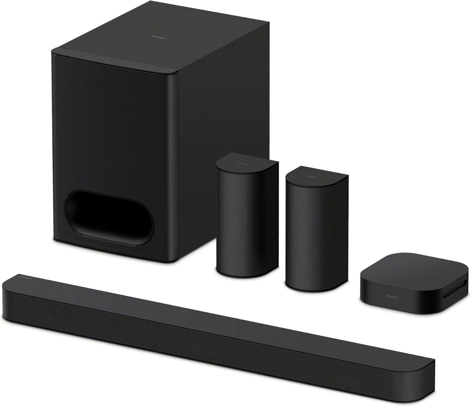 Sony BRAVIA Theater System 6, 5.1ch Home Theater System Sound bar with subwoofer and Rear Speakers, Surround Sound by Dolby Atmos/DTS:X Compatible HT-S60