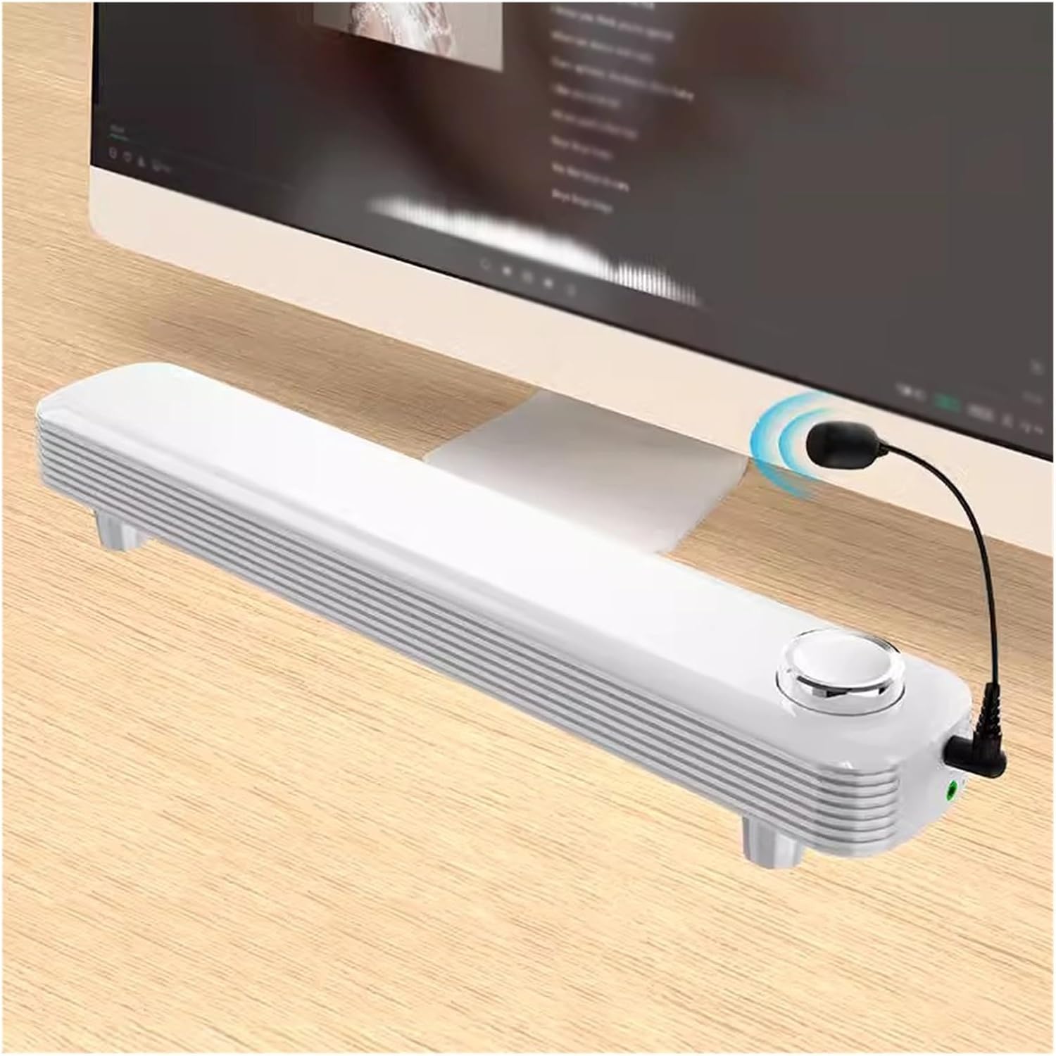 Wired Long Strip Desktop Computer Audio Small Microphone Earphone Laptop