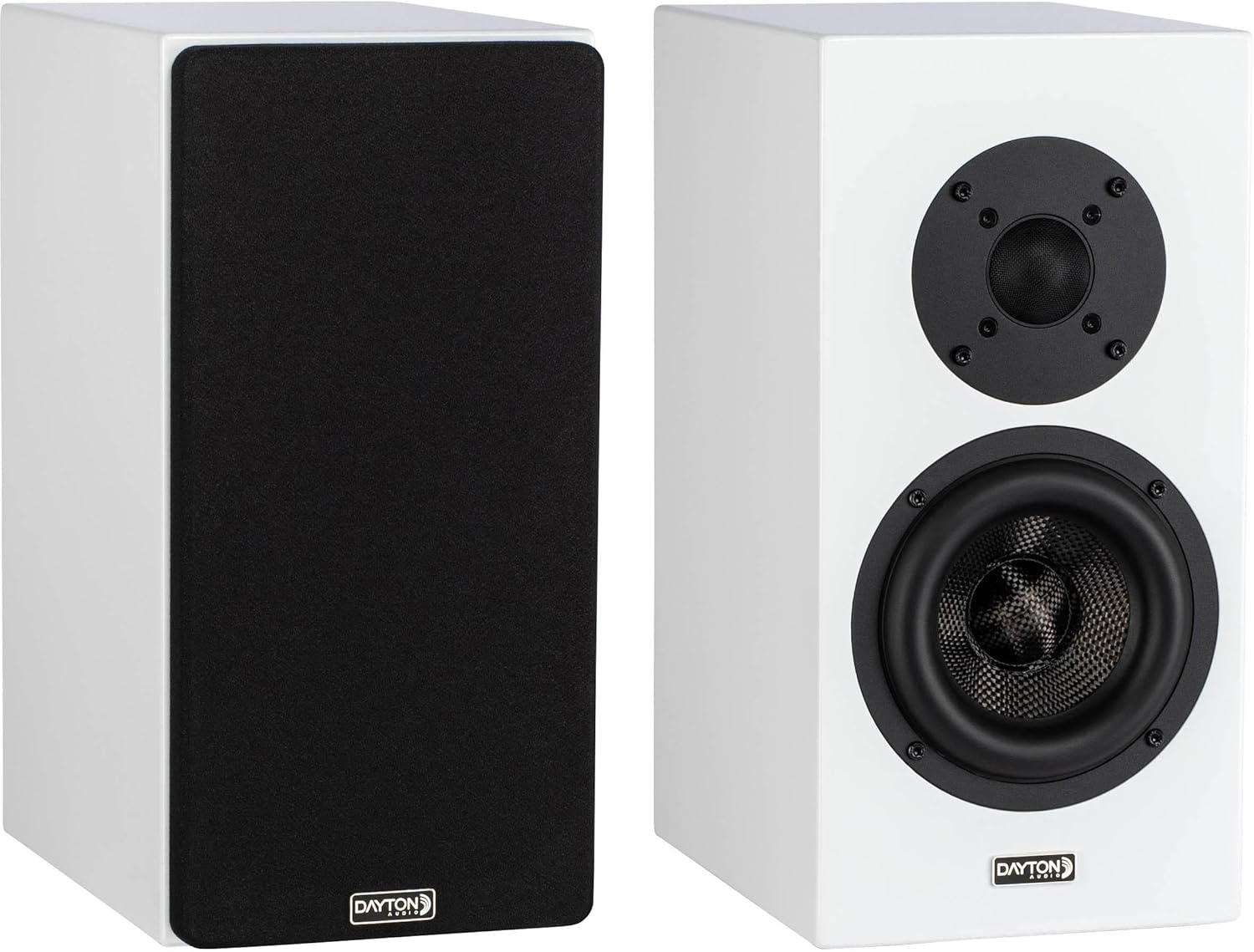 Dayton Audio OPAL1 Bookshelf Speaker Pair (White)