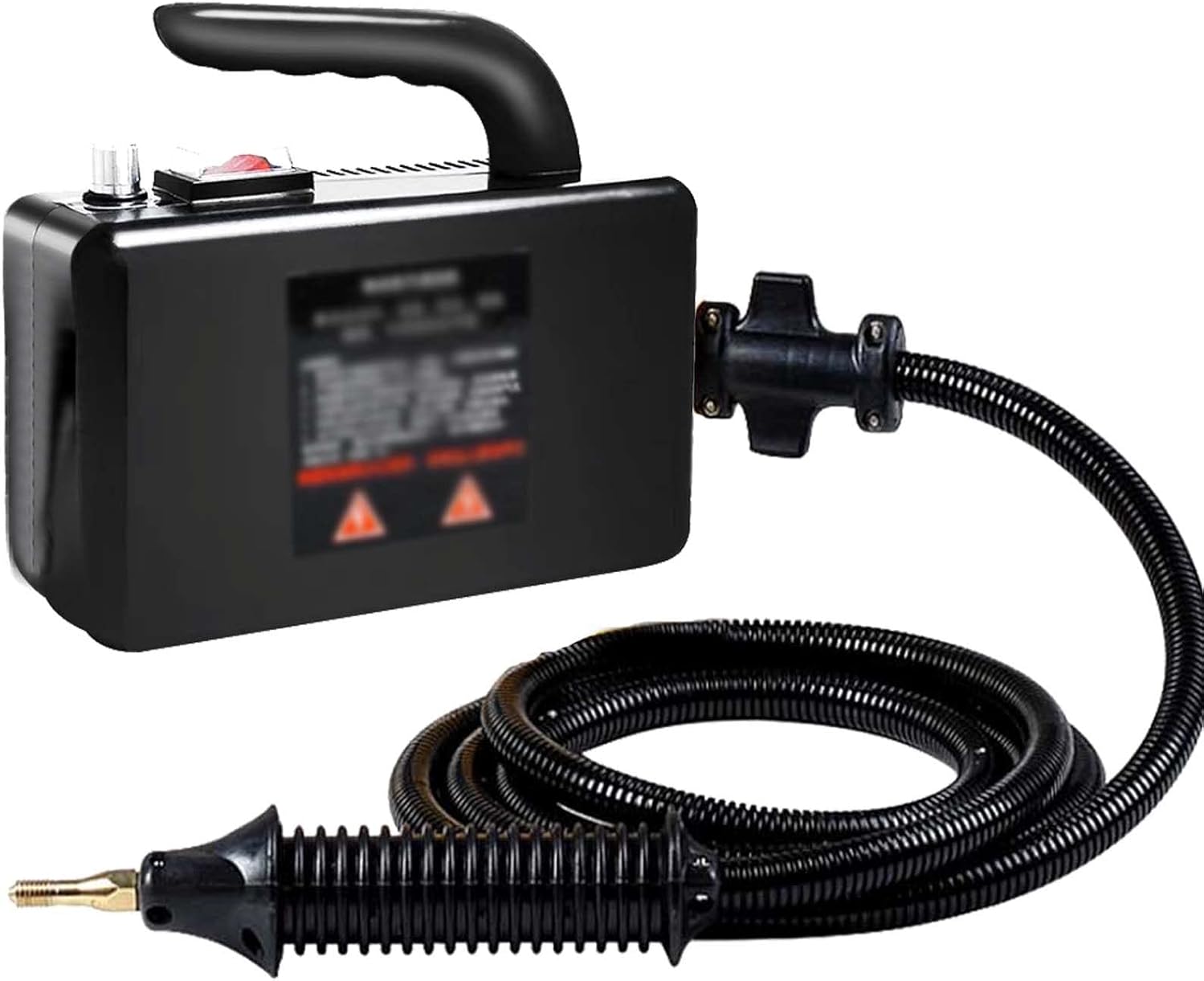 High Pressure Steam Cleaner with Nozzle,2600W Steam Cleaner Portable Handheld Device,Instant Heat and Regulated Steam Dryness,Household Steam Cleaner,Black-220V