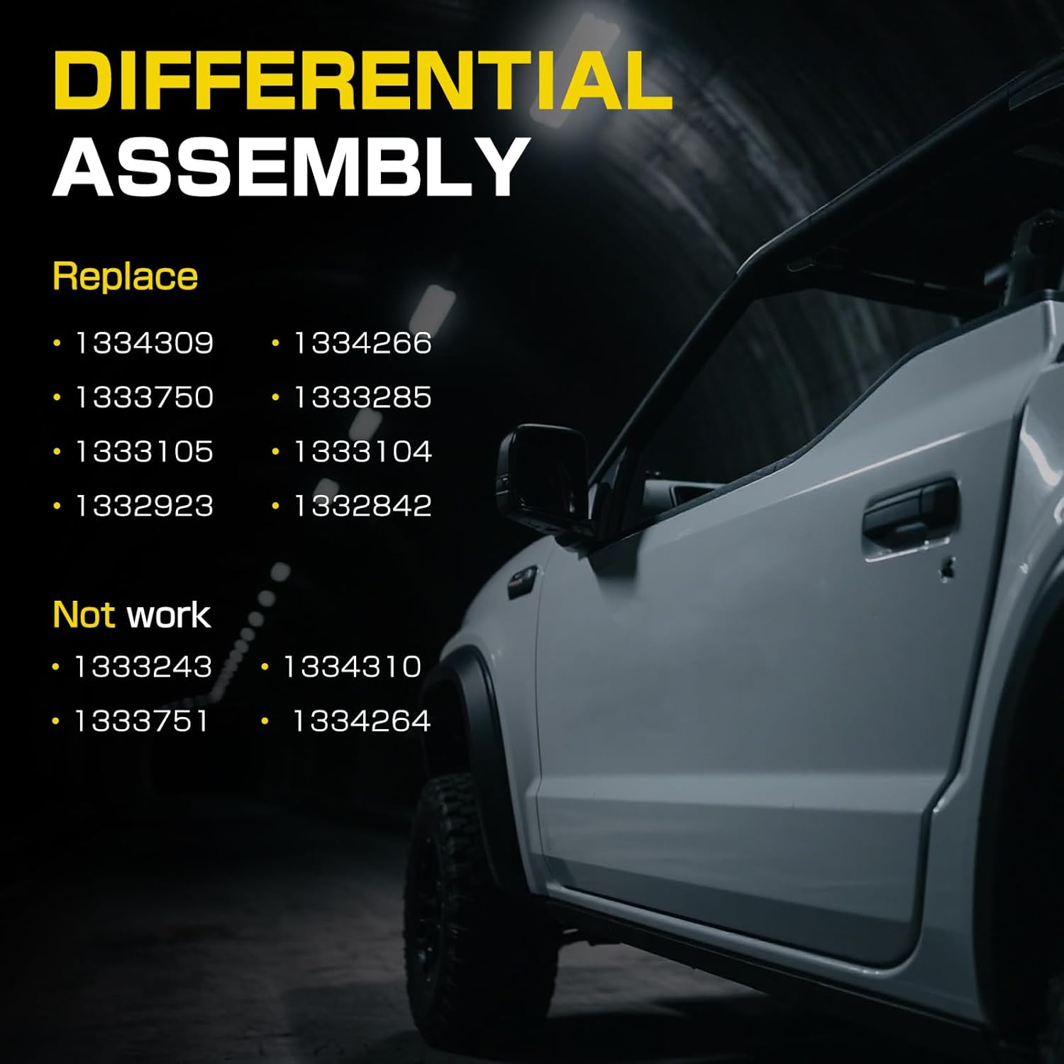 Front Side Differential Assembly compatible with Polaris Ranger RZR ACE 500 570 800 900 1000 2011-2023 replace 1333750 1333104 1334309 1337046