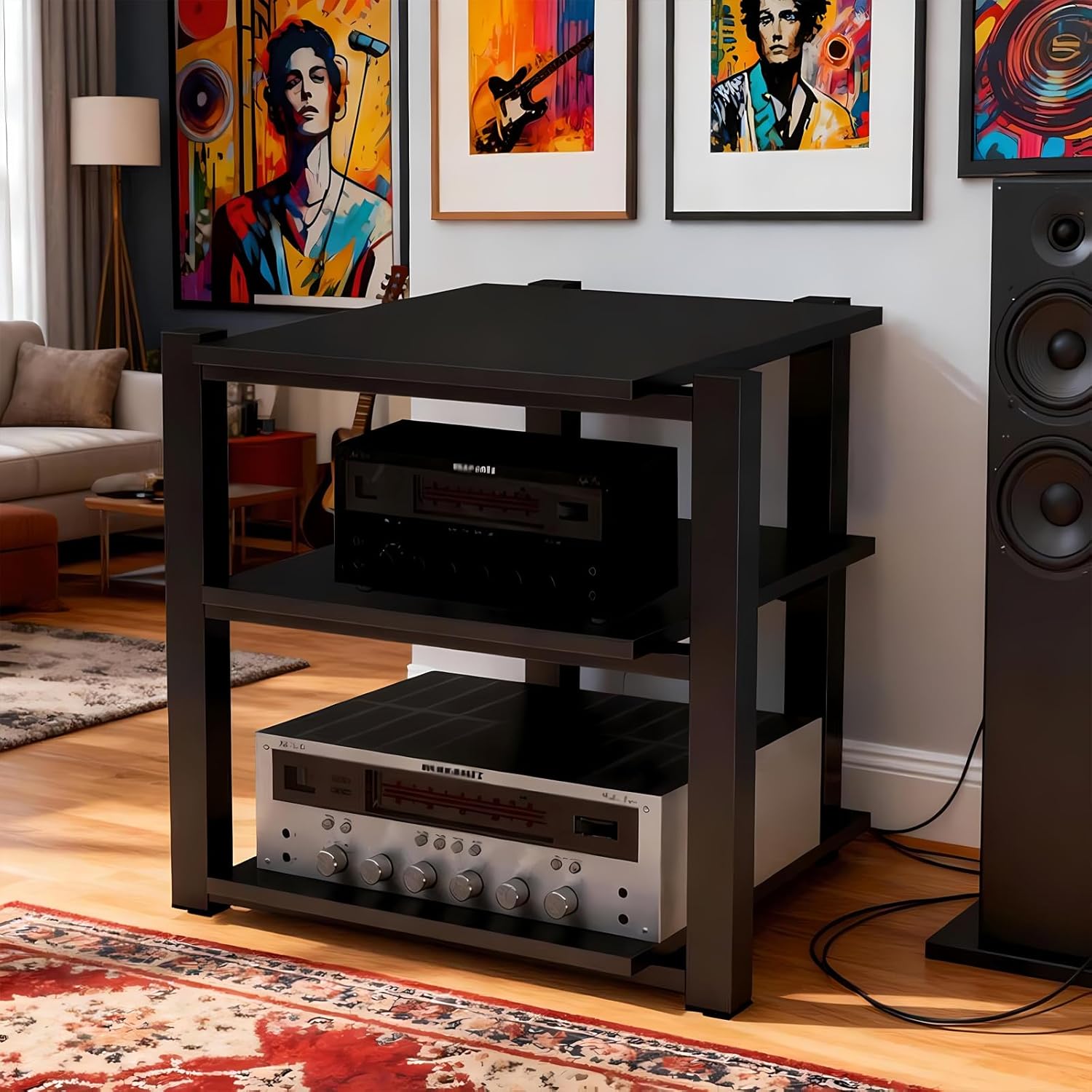 Dernoing Heavy Duty Audio Rack Tower
