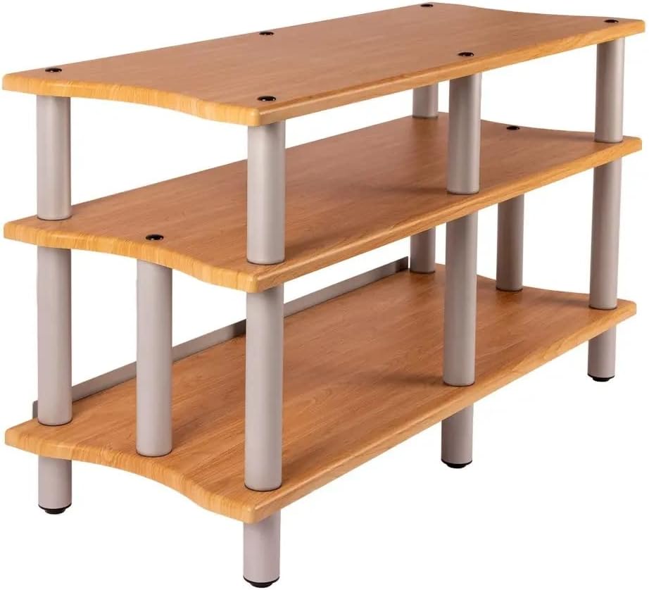 Monolith Double-Wide XL 3-Tier AV Stand - 300 lbs Weight Capacity Per Shelf