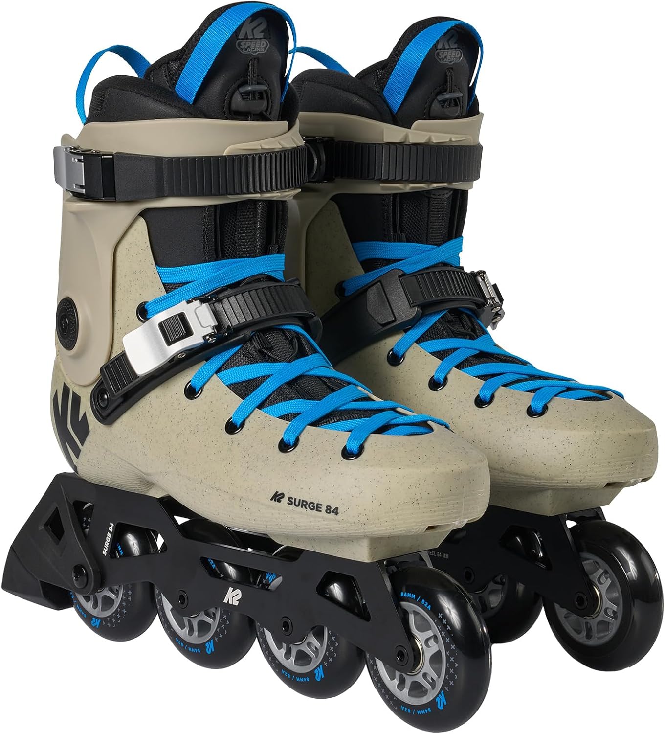 K2 Surge 84 Inline Skates for Men Women Adult, Unisex Urban Street Fitness Roller Skate Blades