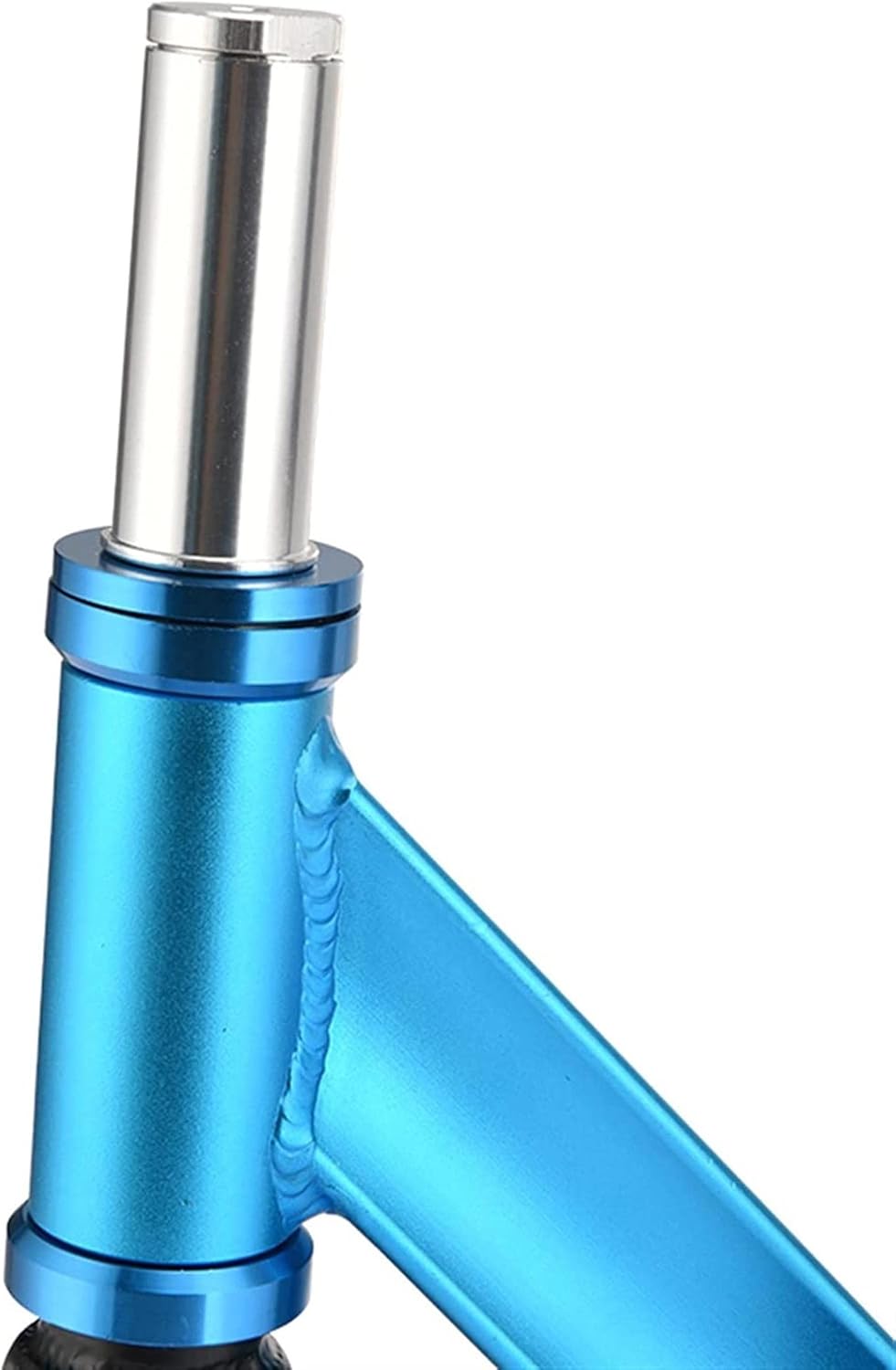 Adult Street Car Two-Wheeled Professional Extreme Scooter Competitive Stunt Car Combination Rod Scooter (Color : Blue) (Black)