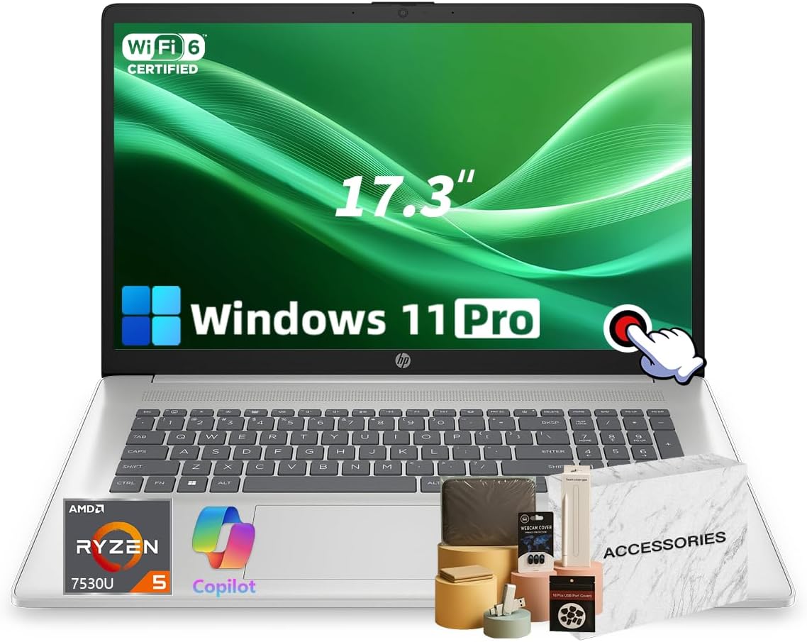 HP 17 Touchscreen Laptop, 17.3