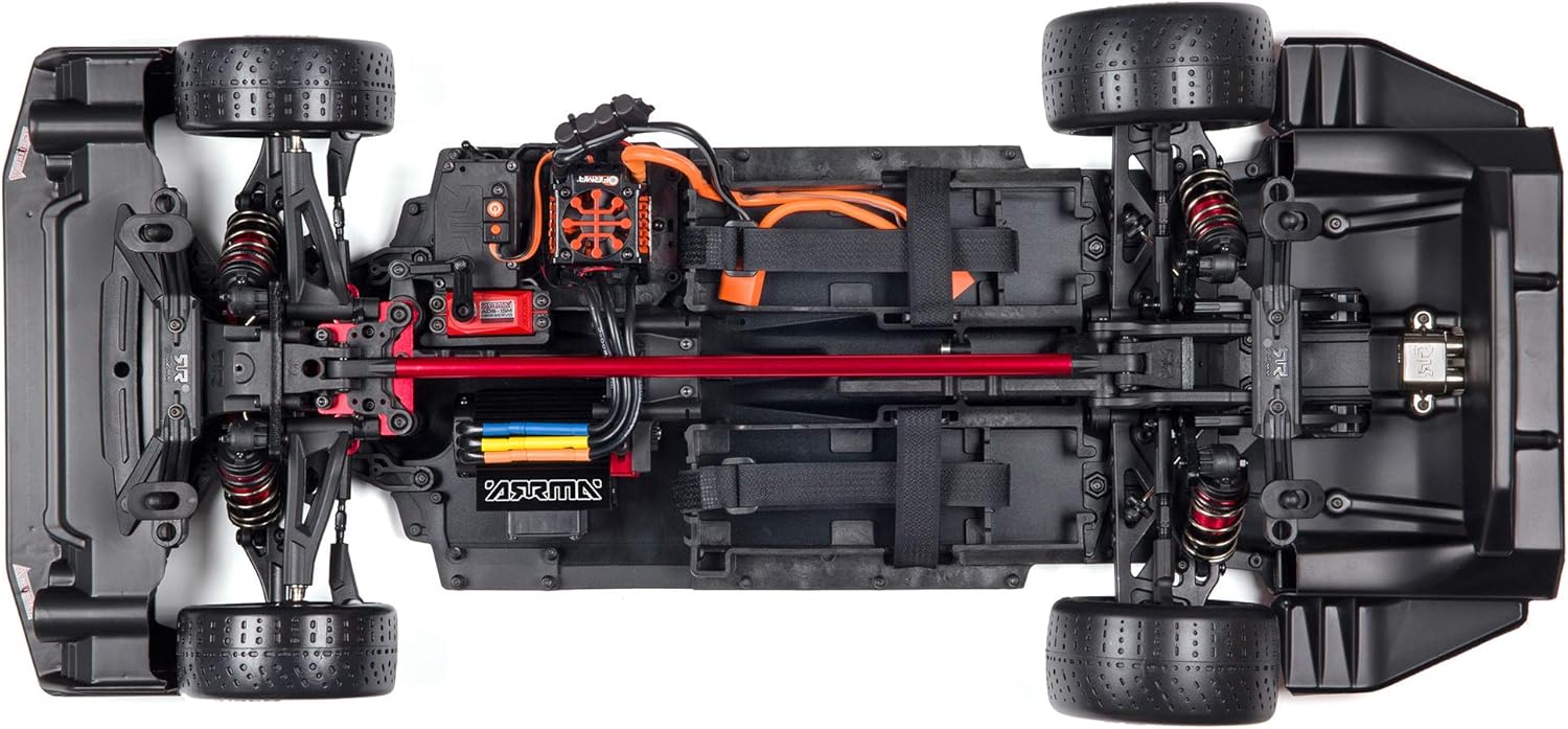 ARRMA 1/7 Felony 6S BLX Street Bash All-Road Muscle Car RTR (Ready-to-Run Transmitter and Receiver Included, Batteries and Charger Required), Black, ARA7617V2T1