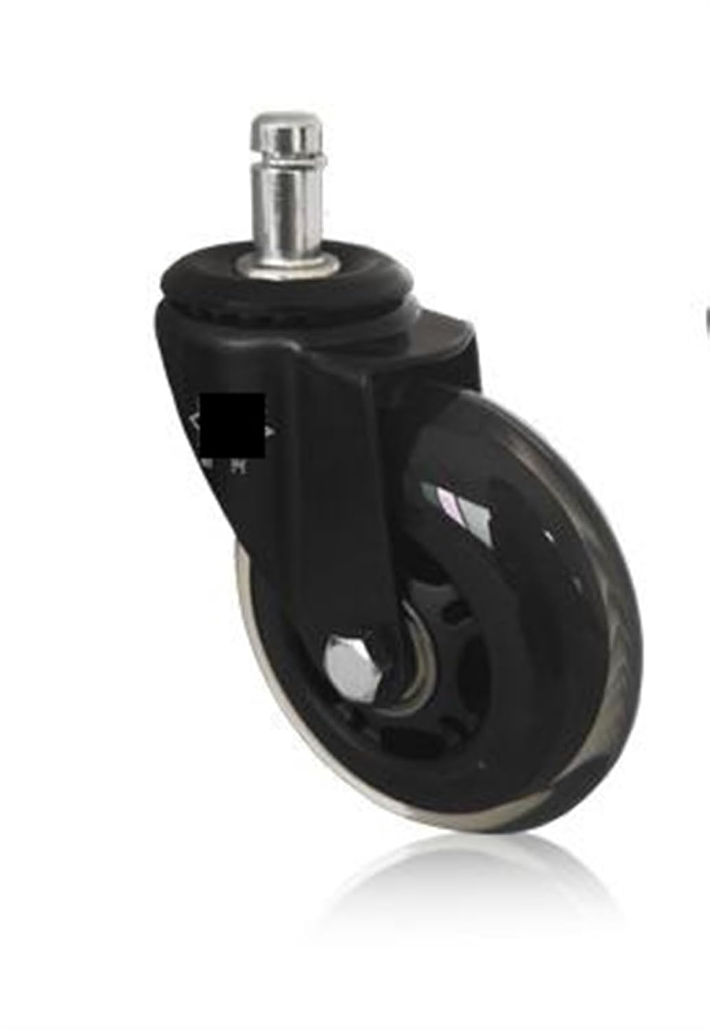 5Pcs 3-inch Clip Screw Pu Universal Wheel Dry Ice Office Chair Computer Scooter Polyurethane Load 200KG Furniture Toolbox(Clip M11 Black)