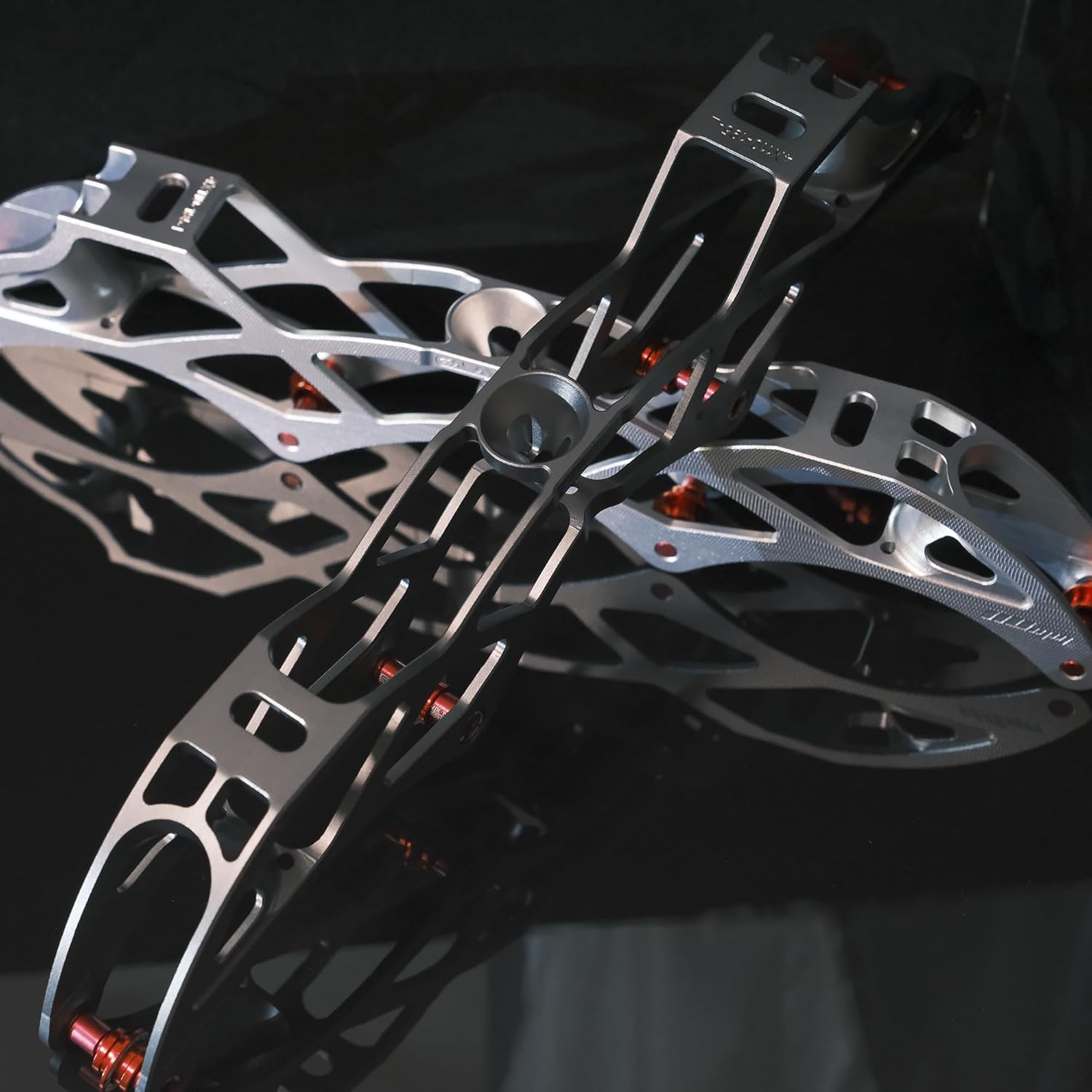 Galaxy 7075 Aluminum Inline Speed Skating Frame, CNC Machined Racing Frame, 4x110mm, 13.2in/195mm Mount, Ultra Lightweight Competition Design