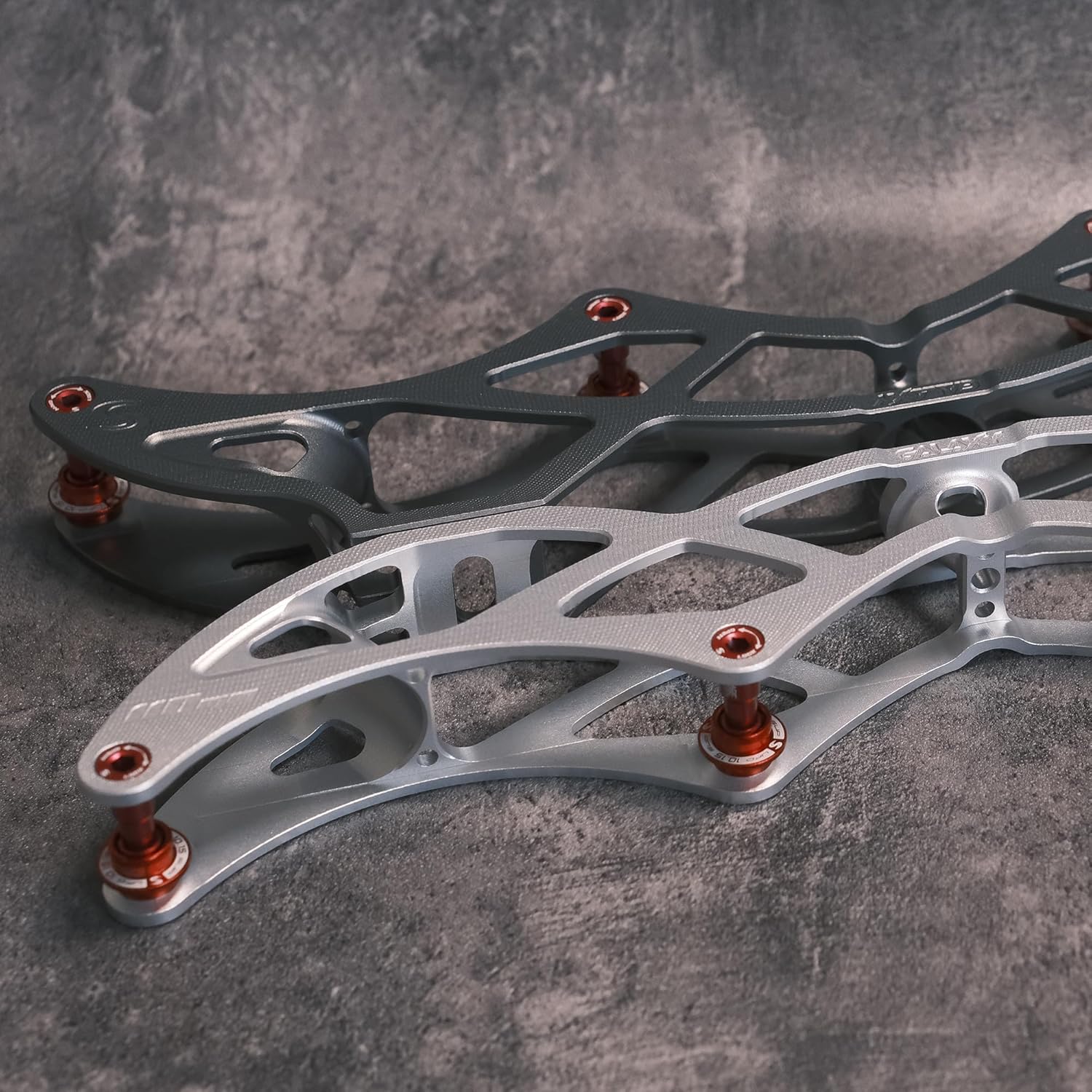 Galaxy 7075 Aluminum Inline Speed Skating Frame, CNC Machined Racing Frame, 4x110mm, 13.2in/195mm Mount, Ultra Lightweight Competition Design