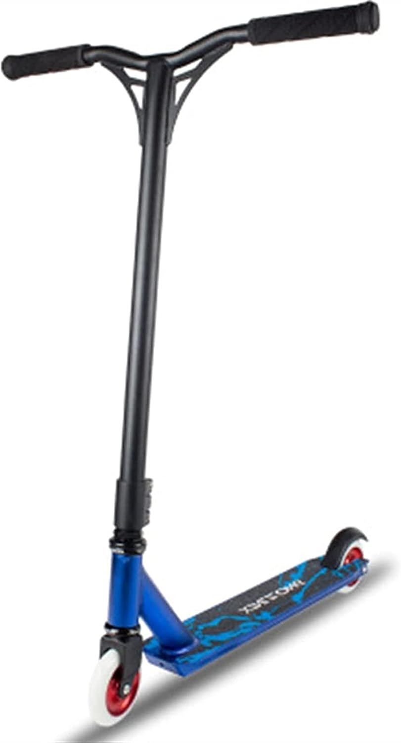 Scooter Professional Stunt Freestyle Street Surf Scooter Stunt Skateboarp Wheel BMX Professional Extreme Sport Scooter (Color : Blue) (Black)