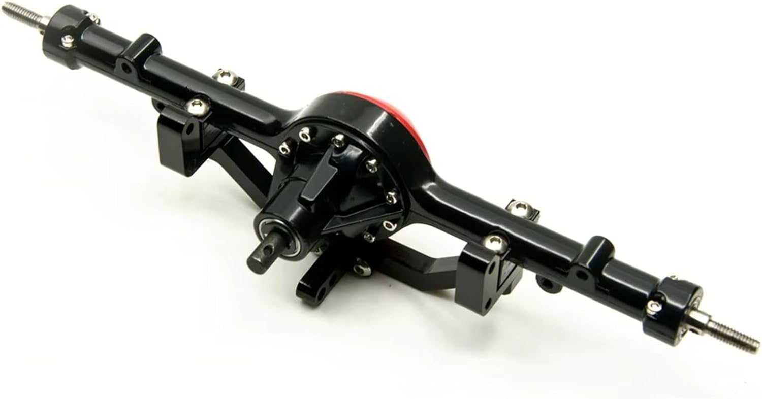 Compatible with Axial for SCX10 D90 D110 1:10 RC Car Upgrade Parts Spare Front Rear Axles Aluminum Complete Axle with Screws RC Car Part Accessories(Front and Rear)