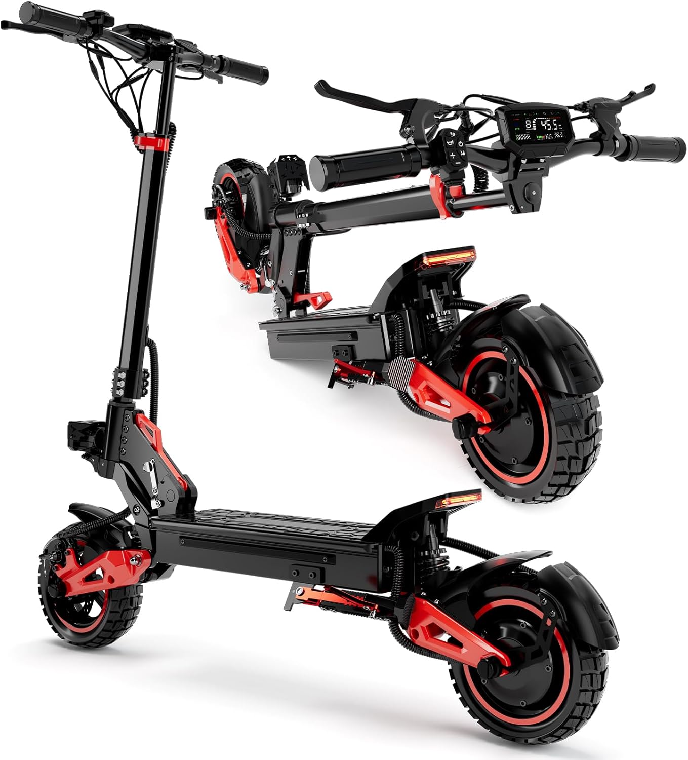 Electric Scooter Adults, 1600W Motor, Up to 31 MPH Top Speed & 28 Miles Long Range, 48V 18AH Battery, 11