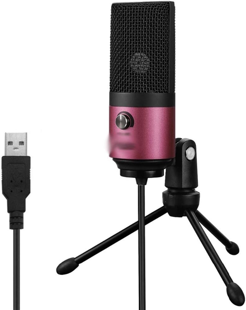 USB MIC Desktop Condenser Microphone for You Tube Videos Live Broadcast Online Meeting Suit for Laptop
