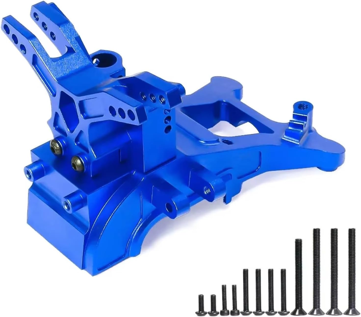 RC Car Accessories for Arrma 1/10 3S Biglock for Gganite for Senton for Typhon 1/8 Metal Front and Rear Gearbox Housing Gear Box Upgrade Parts Accessories(Blue)