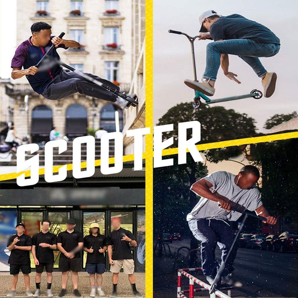 Scooters Kick Scooter for Adults Teens, Elite Pro Stunt Scooters, Freestyle Trick Scooter, Advanced Competition-Ready (Color : Blue, Size : 51 * 59 * 86cm)