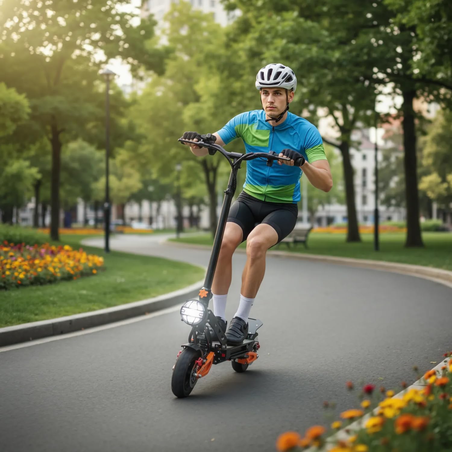 Electric Scooter for Adults, 48V 18Ah Battery, 50-60 Mile Range, 10.5-Inch Tire, Foldable E-Scooter, UL2272 Certified(864WH-with Seat)