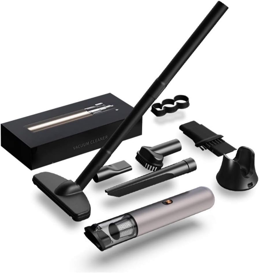 WXQZHF Handheld Vacuum Cleaner 120W 16000Pa USB Rechargeable Vacuum Mites Dust for Home Car(Gray)