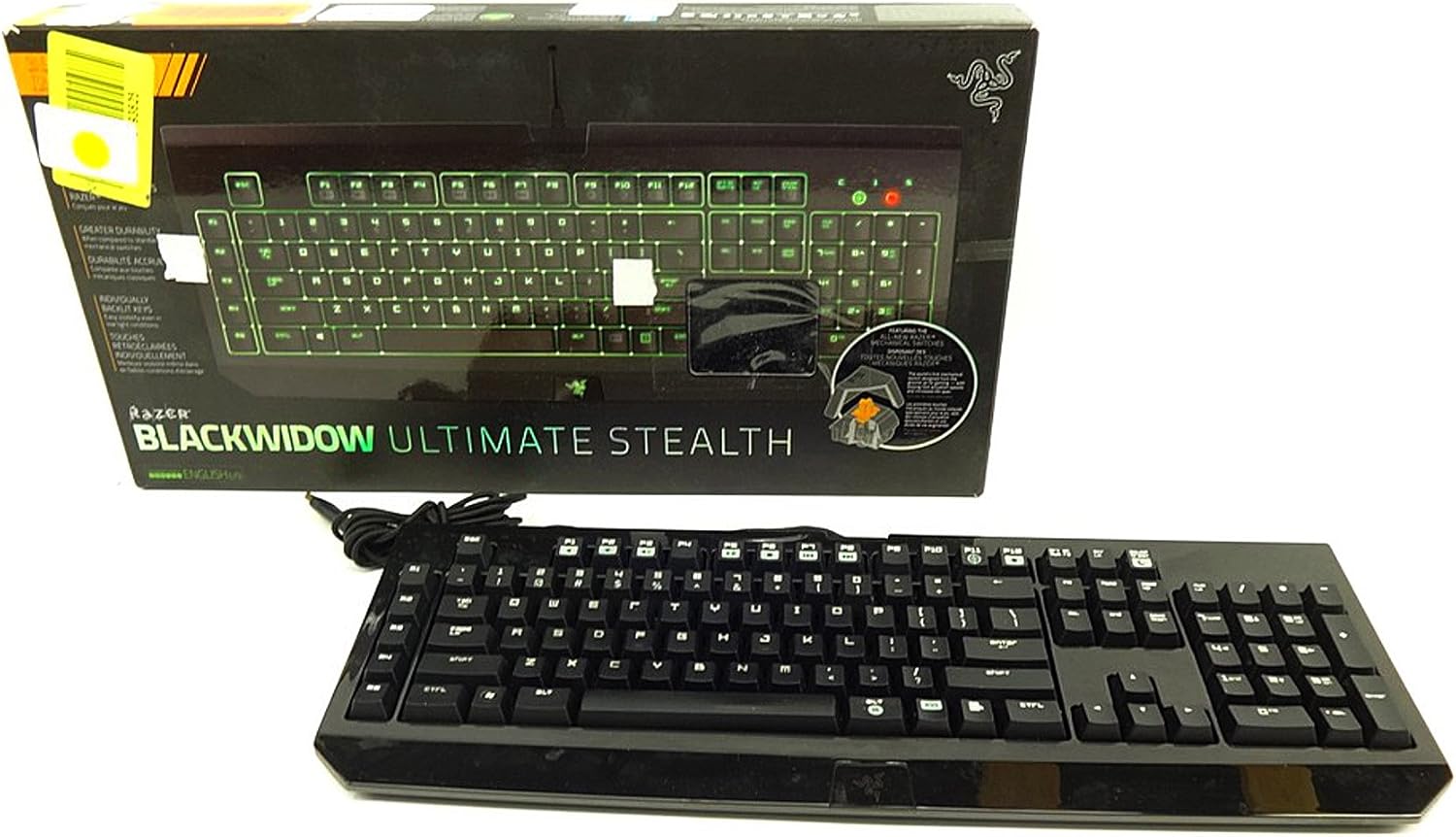 Razer BlackWidow Ultimate Stealth 2014 Edition Elite Mechanical Gaming Keyboard.