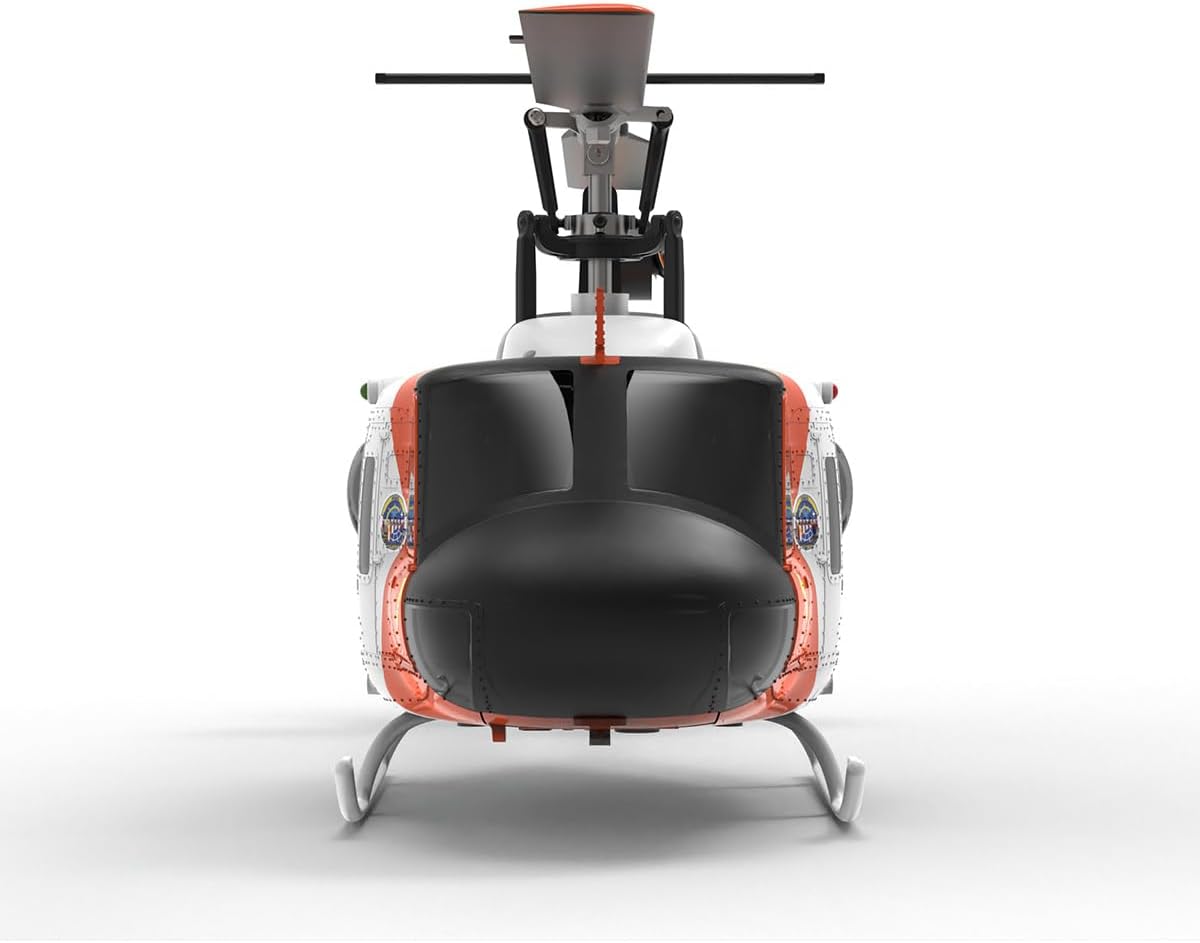 YU Xiang F07S UH-1 Huey 1/34 2.4G 6CH Brushless Direct Drive 6G Flybarless RC Helicopter Model with GPS Positioning for Altitude Hold and Adjustable Left/Right (RTF)