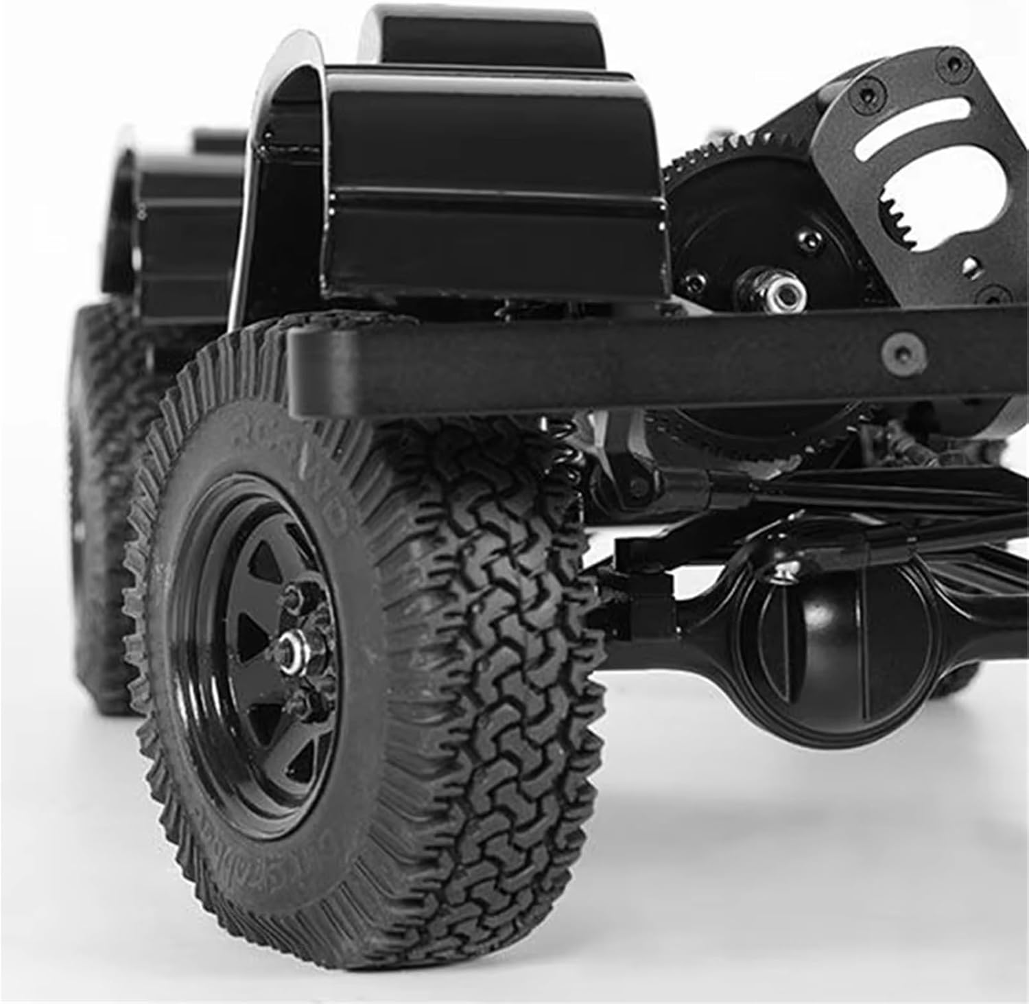 RC Car Parts Compatible with Gelande II TF2 D110 for Yota II CNC Aluminum Alloy D90 Front Rear Axels Set for 1/10 RC Crawler Upgrade Parts(Rear and Front)