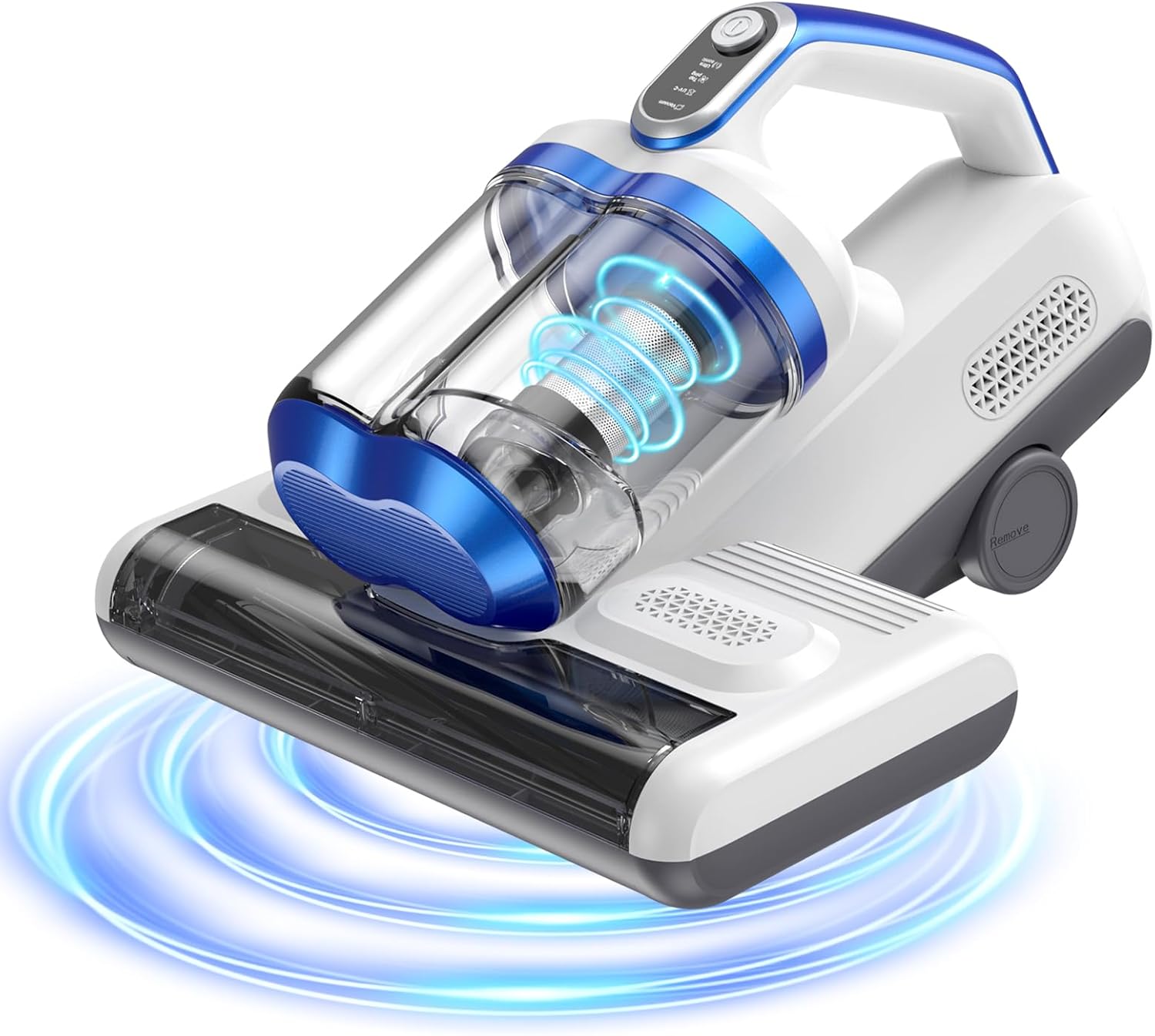 JPHYLL Mattress Vacuum Cleaner, 16Kpa Bed Vacuum Cleaner with 253.7nm UV-C Light, 30000 RPM/Min Dual Brushroll Rotation & Ultrasonic Tech, 10'' Dual Widened Suction Port, 500W, Corded