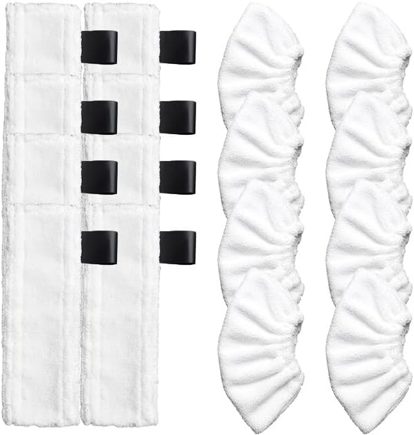 Steam Mop Cloth Cleaning Pad Cloth Cover Replacement Accessories Compatible with Karcher EasyFix SC2 SC3 SC4 SC5 Mop Cleaner Spare Parts(Clear)