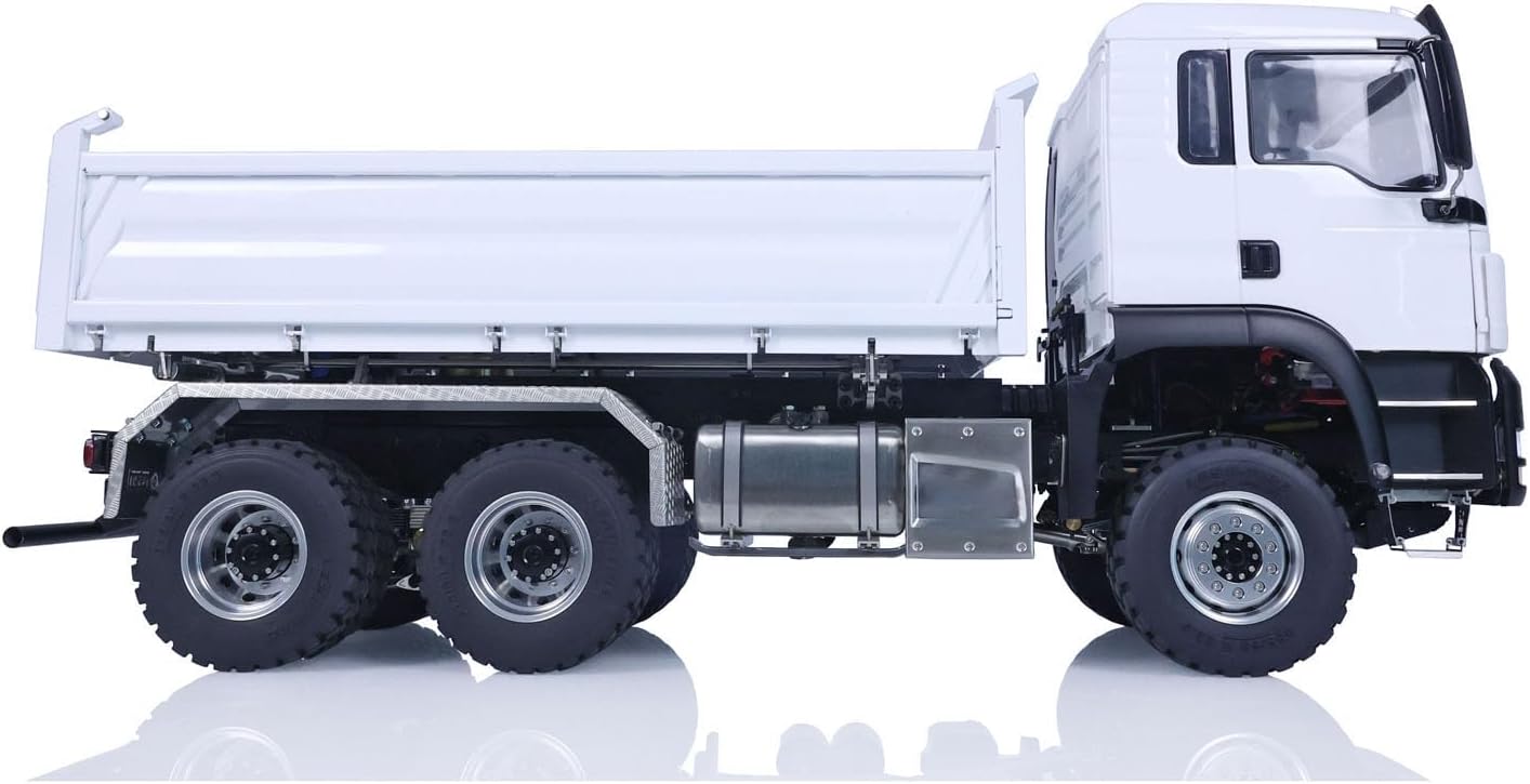 LESU Metal 1/14 RC Hydraulic Dumper Truck 3-Speed Transmission Differential Lock Three-Way Dumping PNP Remote Control Tipper Car Hobby Model