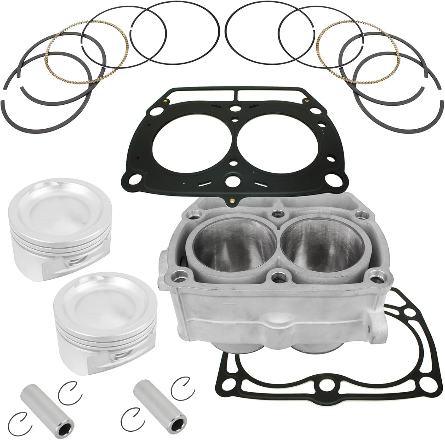 Replacement Powersports Parts for Cylinder And Piston Ring Kit W/Gasket for Polaris RZR 4 800 EFI 2010 Mod-C8RC-73433