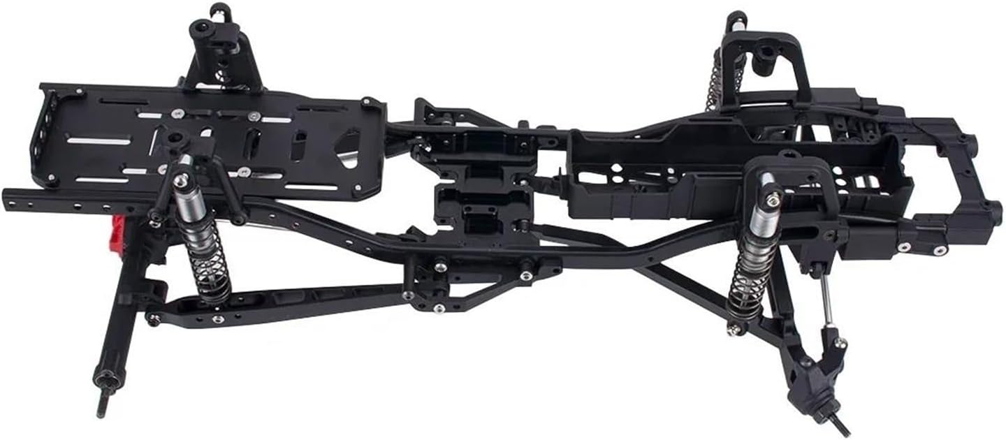 RC Spare Part for Axial for SCX10 I II 90046 90047 Aluminum Twin I-Beam 2WD Pre-Runner Suspension Conversion Kit 1/10 RC Crawler Axle Upgrade Parts(Silver)