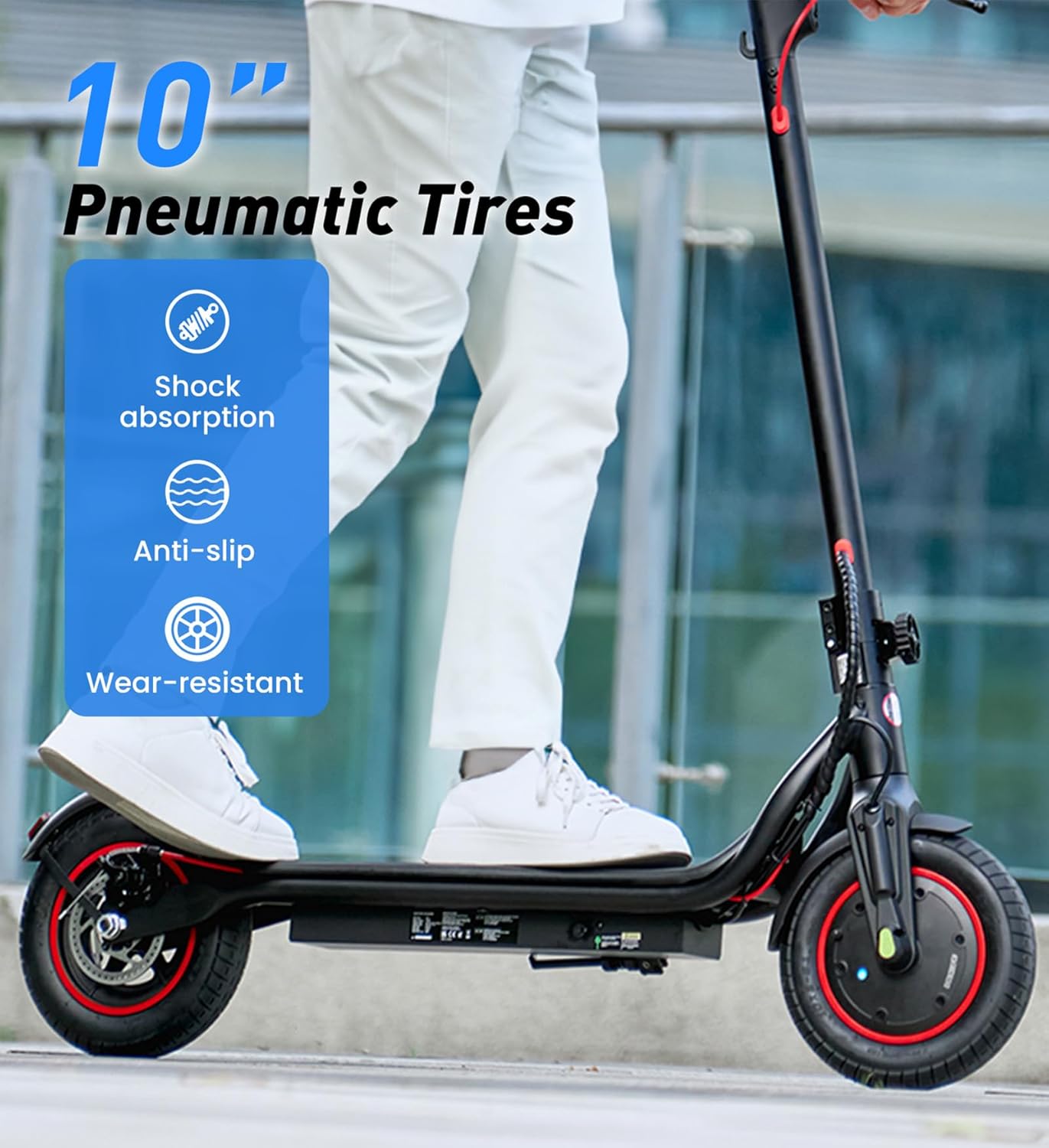 Electric Scooter, Adult Electric Scooter with 500/750/1000W Motor, 23/28 Miles Range,Top Speed 22/25/28MPH, 10