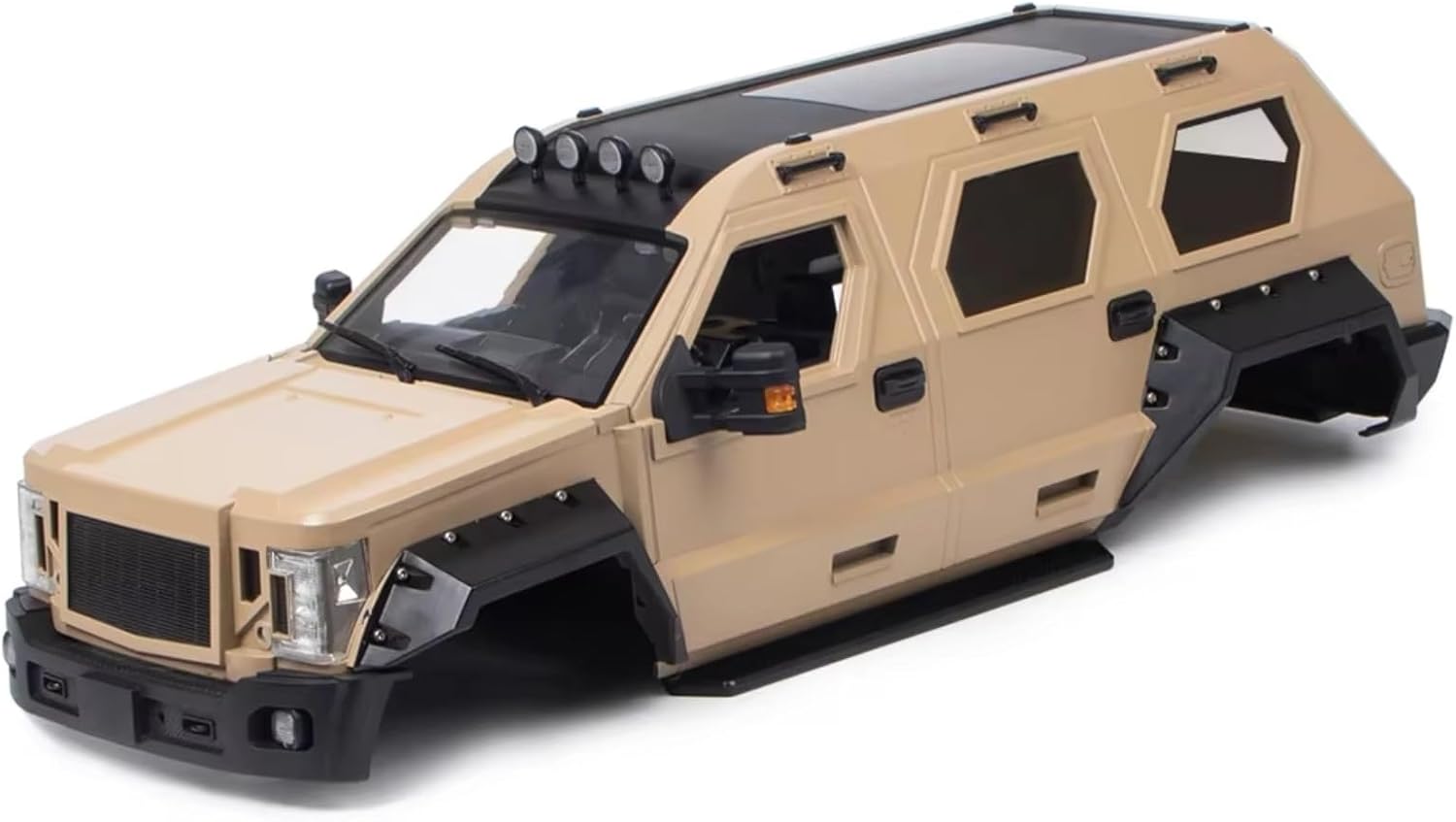 RC Car Parts Compatible with TRX4 for Axial for SCX10 1/10 RC Crawler Car Frame Upgrade Parts 324mm Wheelbase G.Patton GX Hard Body Shell(Yellow)