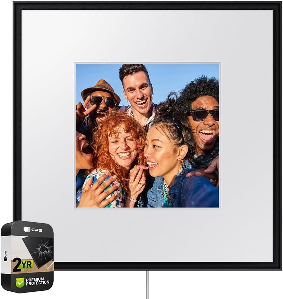 Samsung HW-LS60D/ZA Photo Music Frame Smart Speaker Dolby Atmos with Q-Symphony 2024 (Renewed) Bundle with 2 YR CPS Enhanced Protection Pack