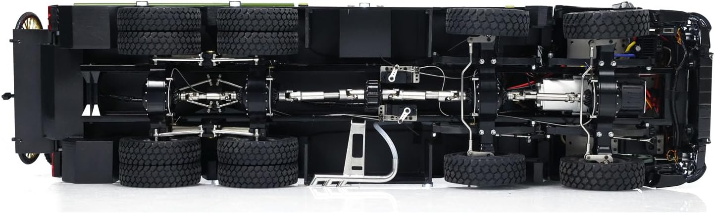 1/14 RC Recreational Vehicle 8X8 Metal Chassis RC Touring Cars Model 2-Speed Transmission Sound Light Smoking I6S Radio Controller Hobby Grade Model for Ages 14+