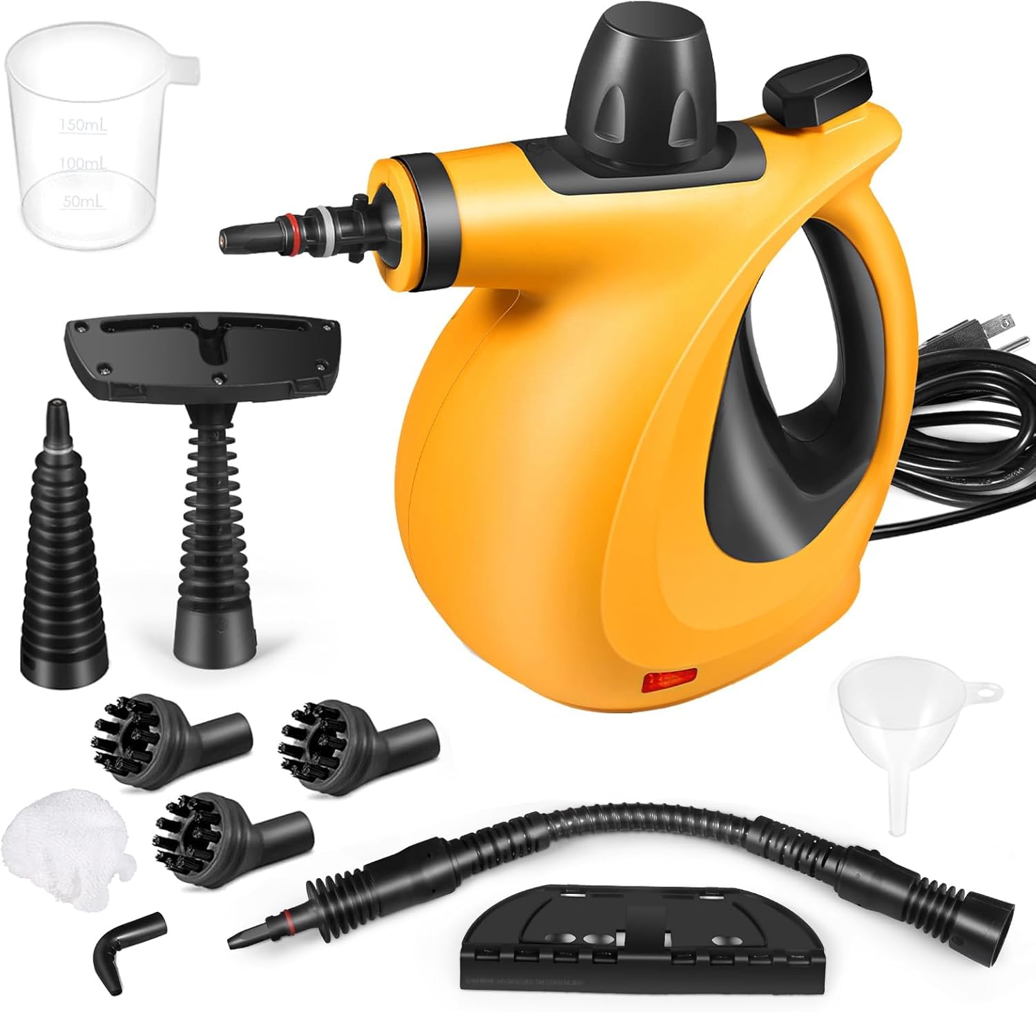 Steam Cleaner, Pressurized Multi-Purpose Handheld Steam Cleaner with 11pcs Accessories, Natural Chemical-Free Cleaning Steam Cleaner for Home Use, Furniture, Upholstery, Couch, Tile, Grout and Car