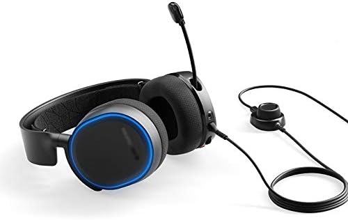 Gaming Headset 7.1 Surround Sound Gaming Headset Noise Canceling Mic Soft Memory Earmuffs for PC PS4 Headset Accessories (Color : Black)