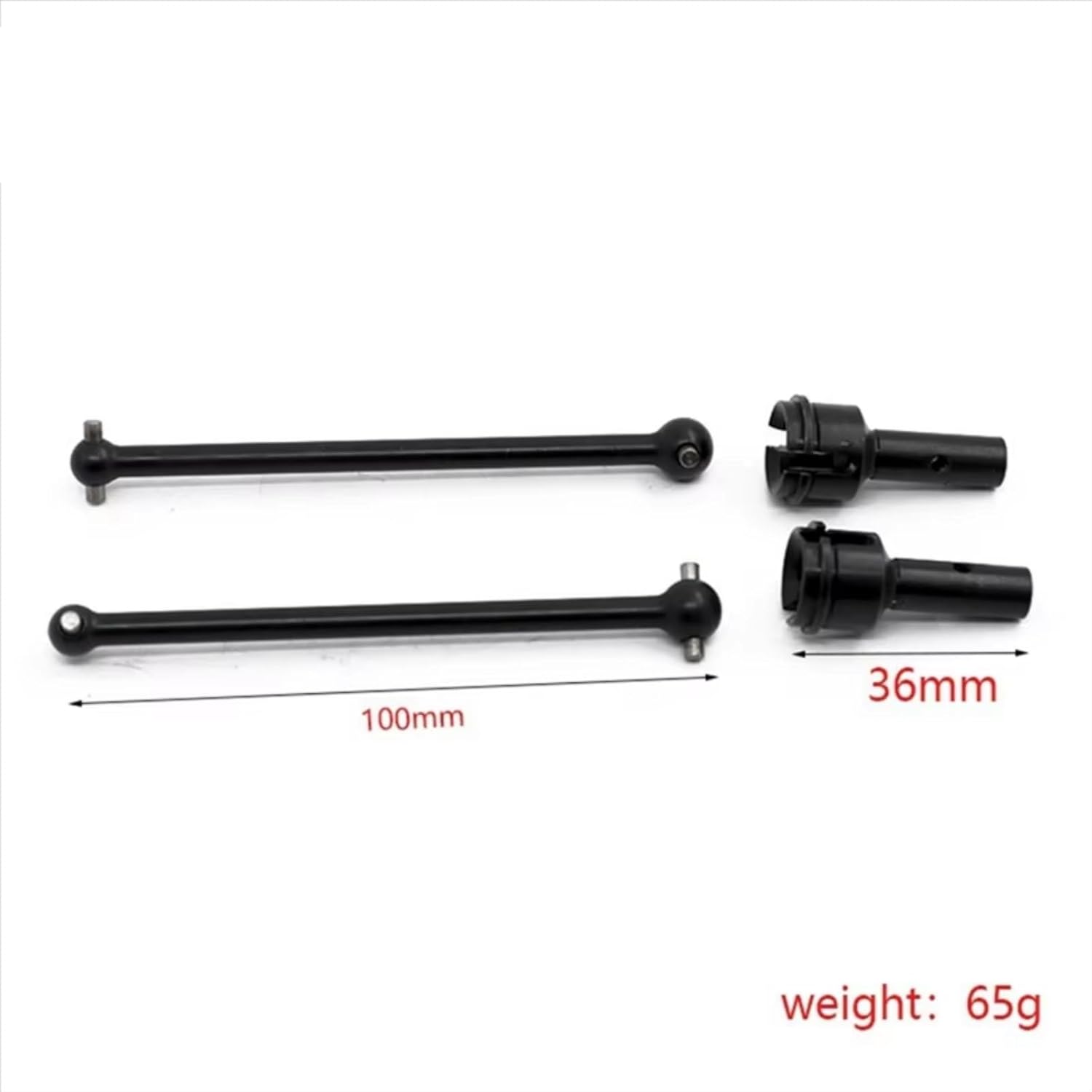 RC Car Accessories Compatible with Arrma 1/8 for Typhon for Infraction for Limitless 6S 1/7 RC Car Upgrade Parts 4 Pcs Metal Front Rear Drive Shaft CVD