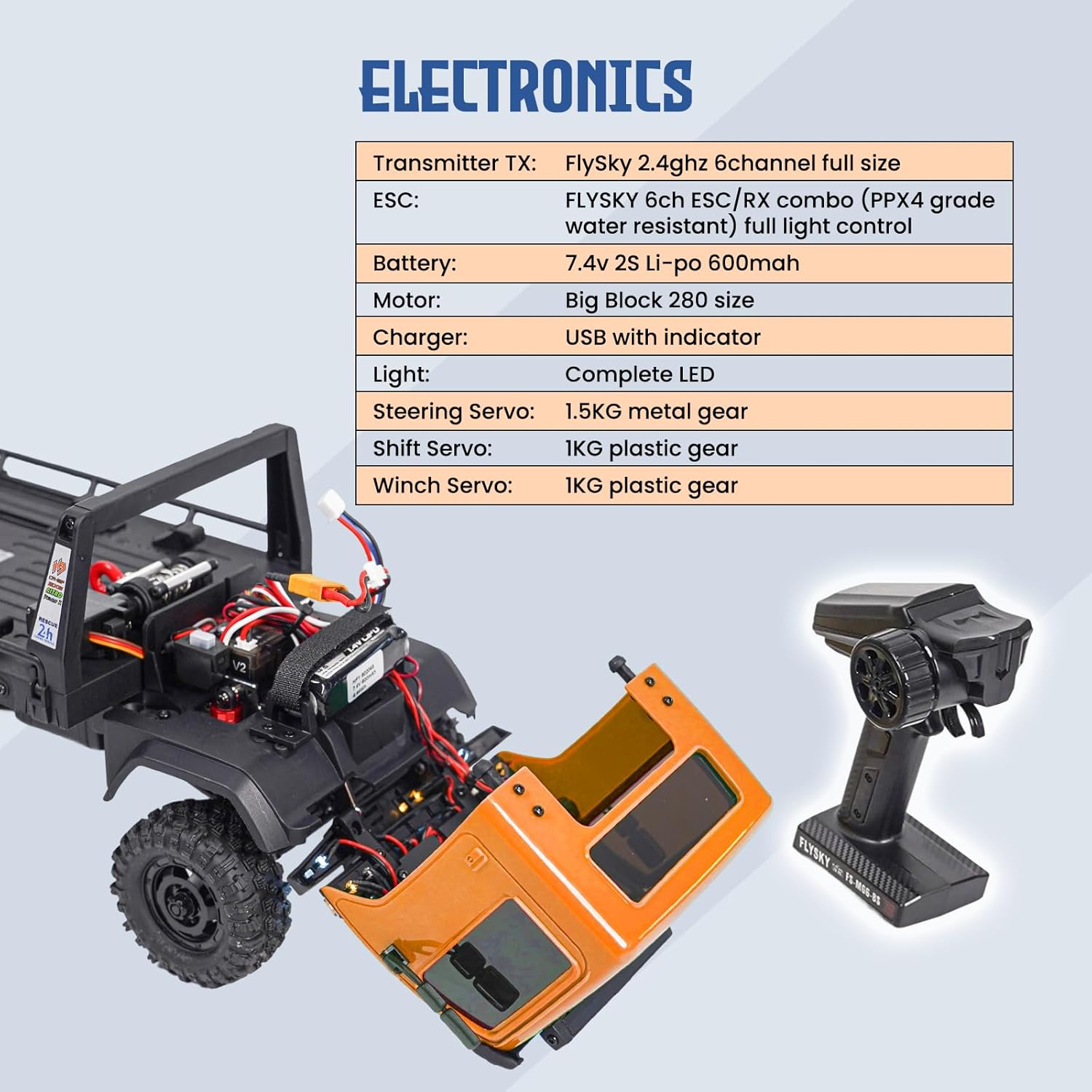 HOBBYPLUS ARKTOS V1.5 CR18P Rock Crawler RTR All Terrain - Remote Control Car, Rock Crawler 1/18 Scale 6WD 2 Speed Transmission Off Road for Adults, RC Hobbyists (Tan)